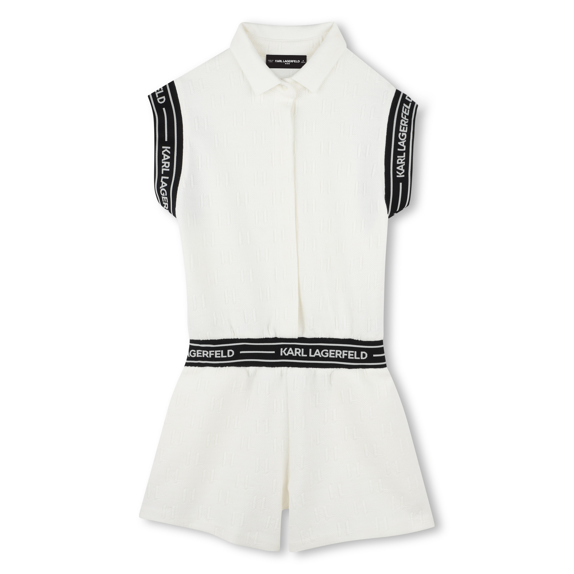 Short-sleeved playsuit KARL LAGERFELD KIDS for GIRL