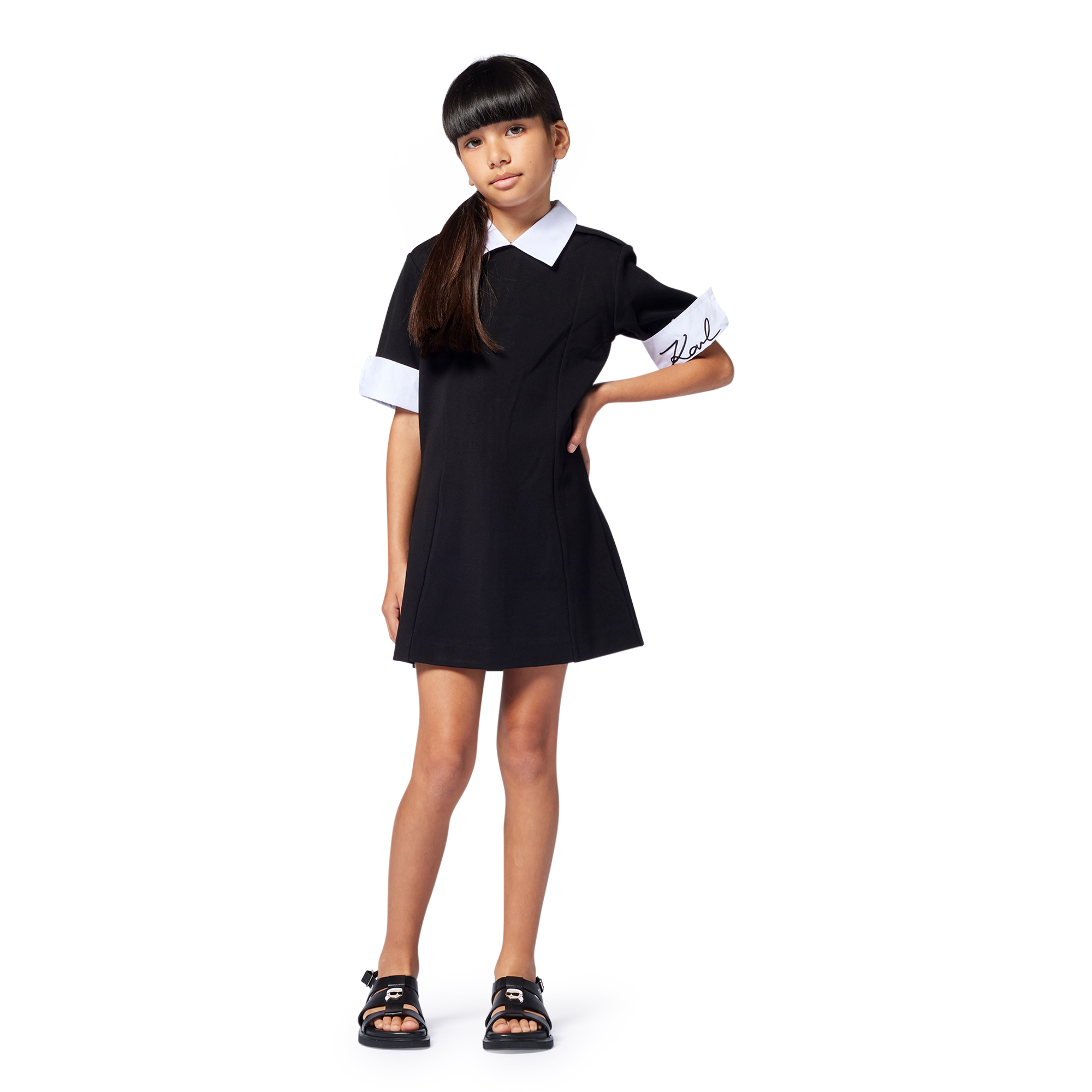 Short-sleeved dress KARL LAGERFELD KIDS for GIRL