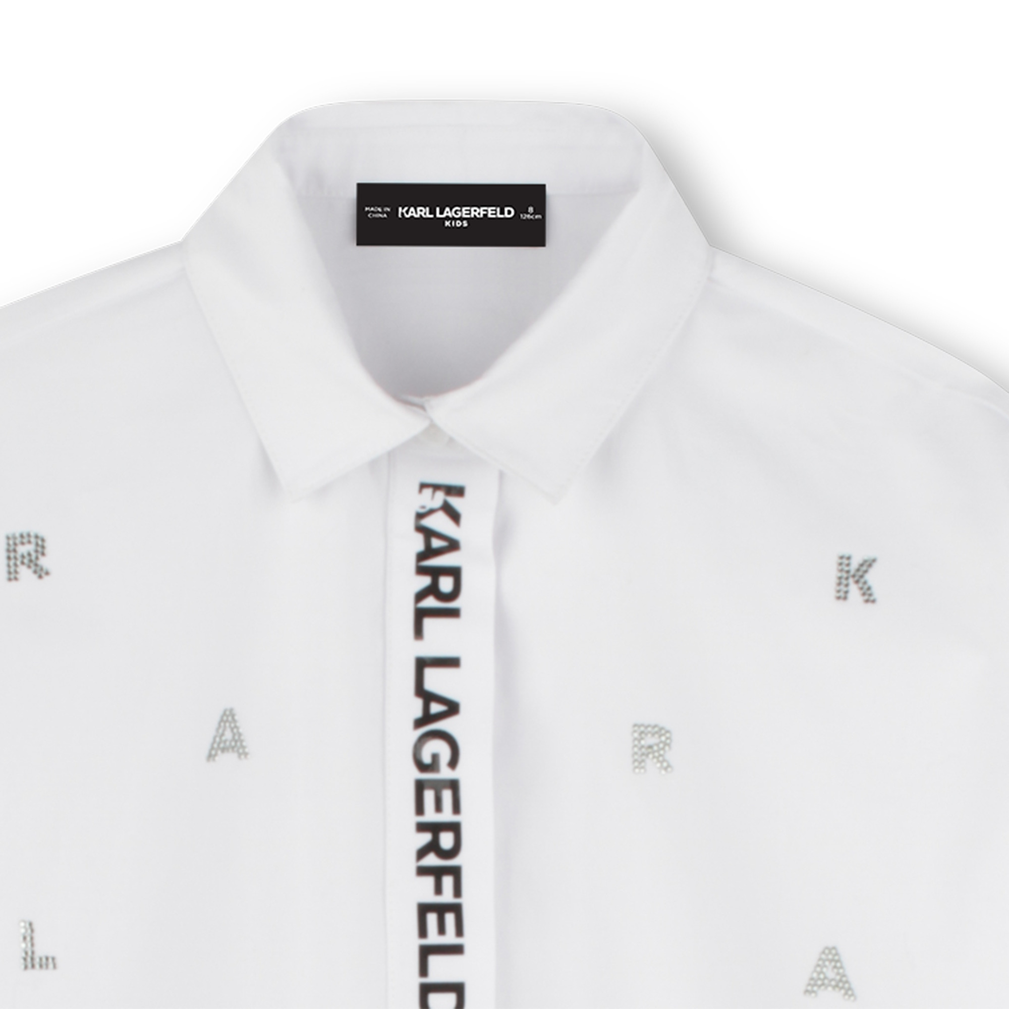 Langärmeliges Hemdkleid KARL LAGERFELD KIDS Für MÄDCHEN