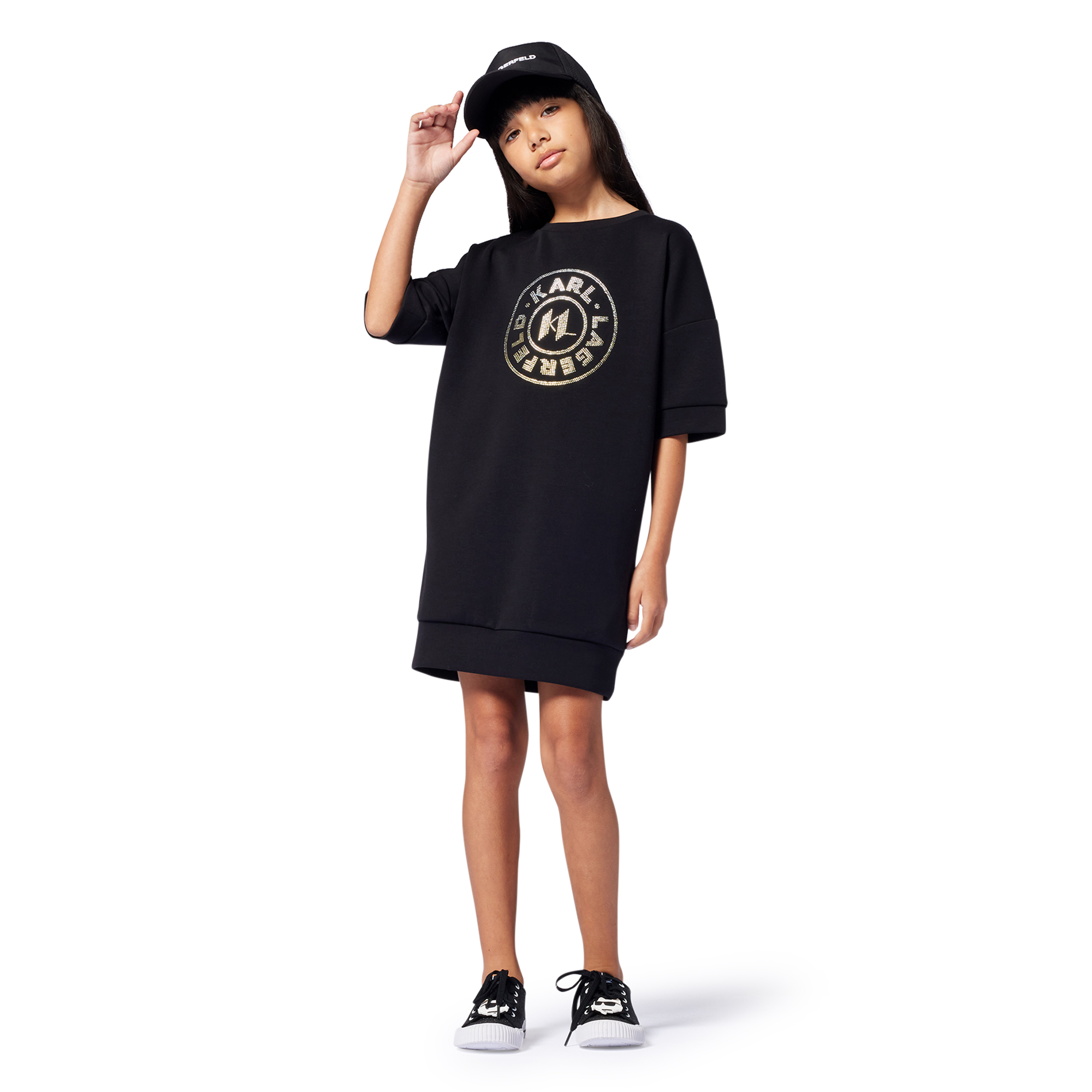 Short-sleeved dress KARL LAGERFELD KIDS for GIRL