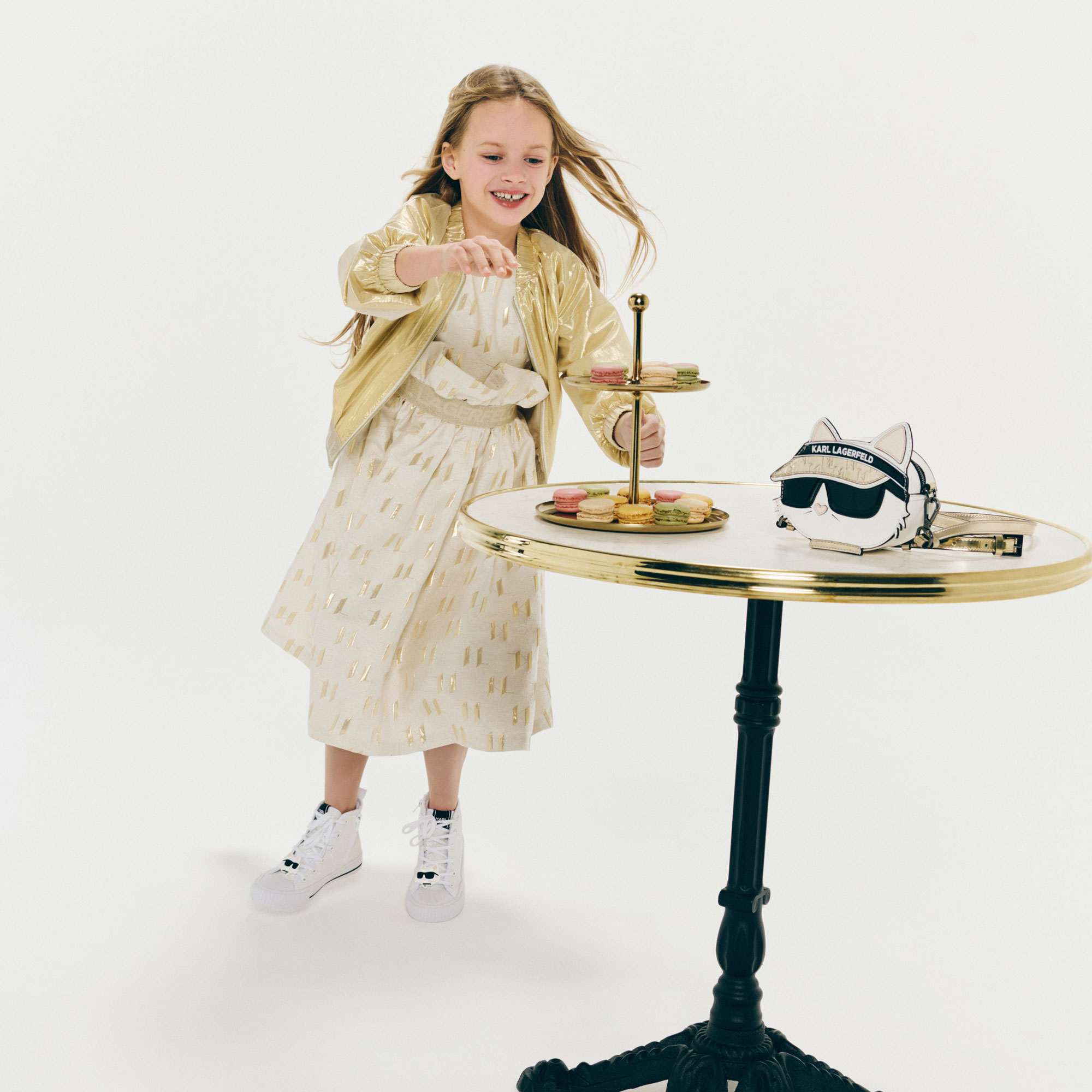 Decorative formal dress KARL LAGERFELD KIDS for GIRL