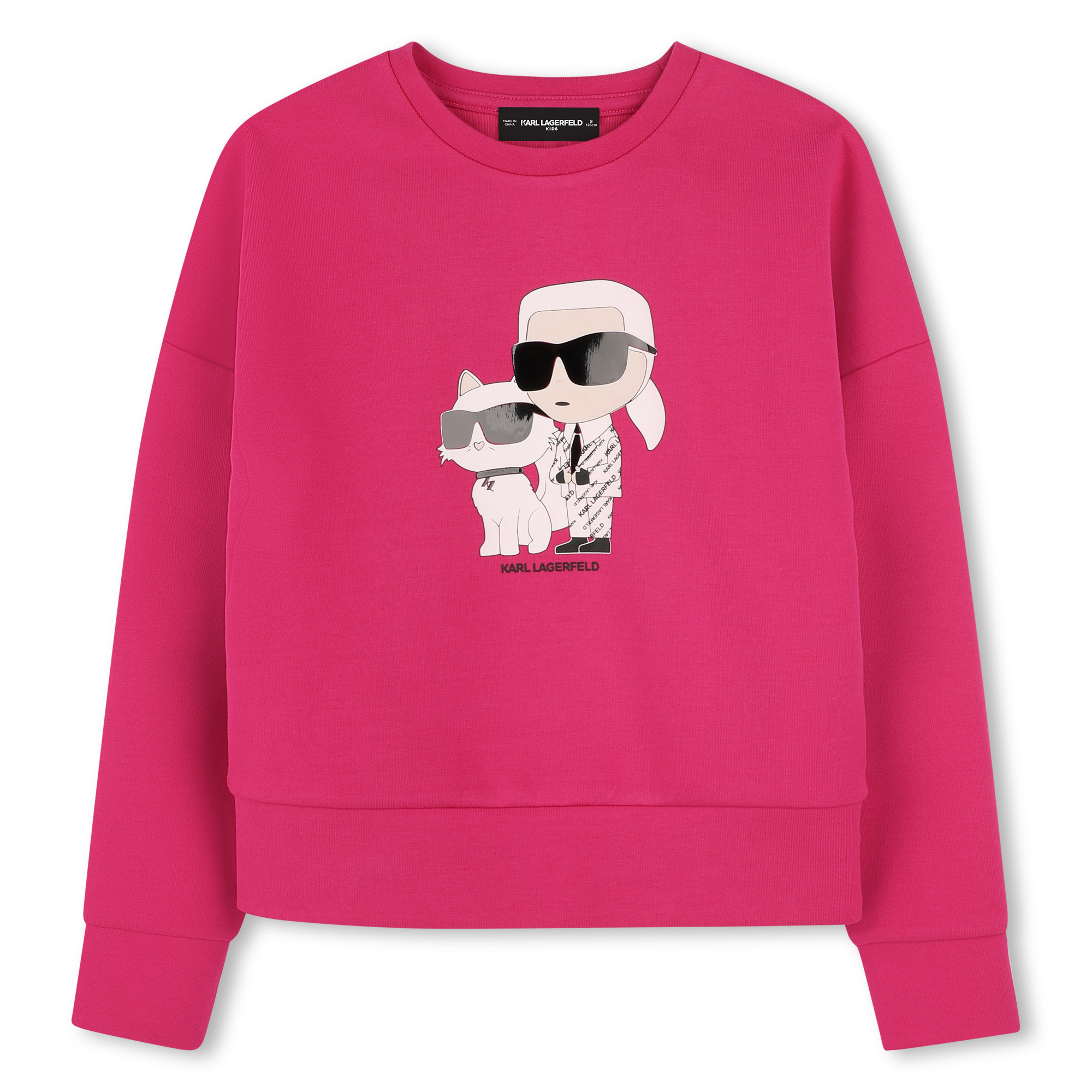 Sweatshirt with print KARL LAGERFELD KIDS for GIRL