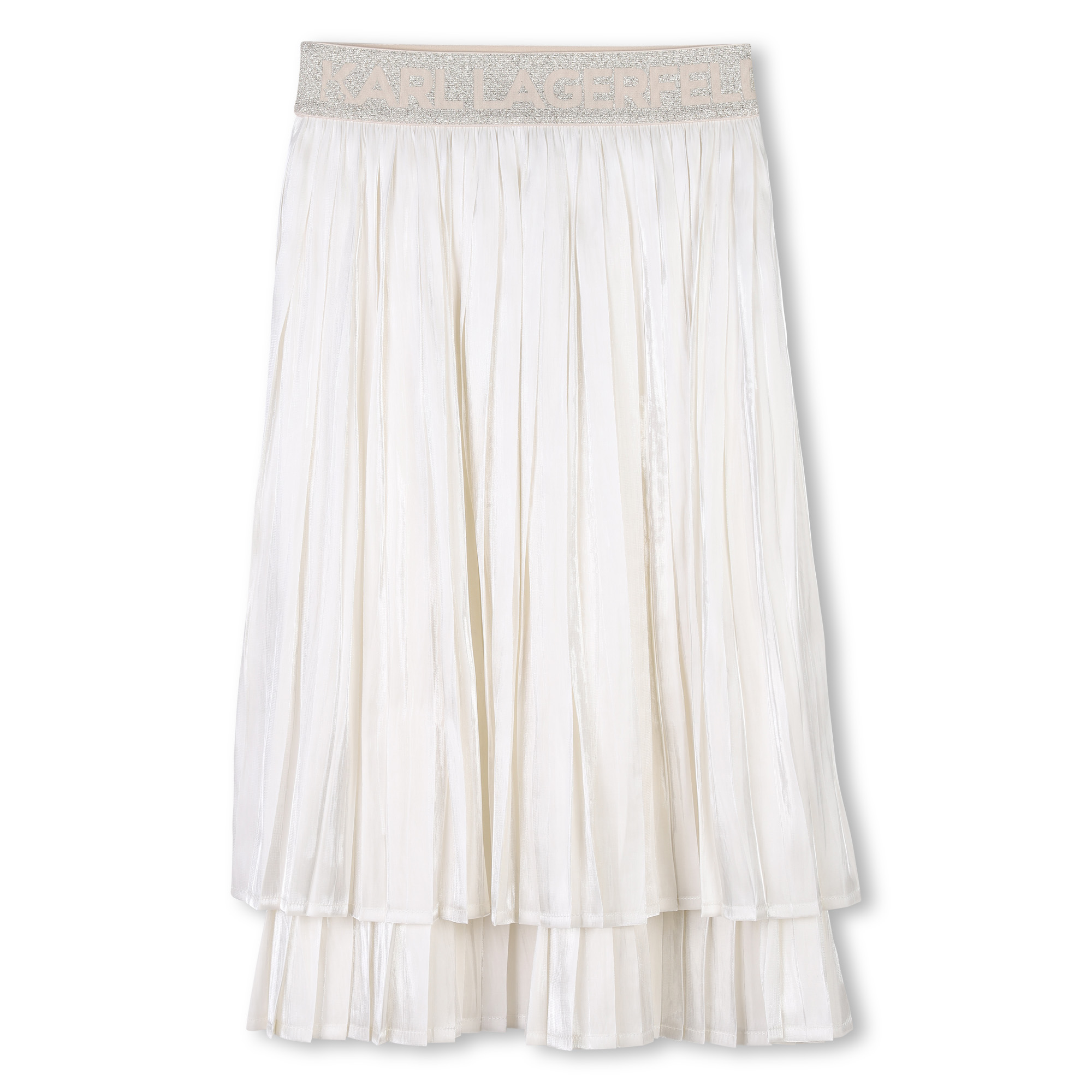 Pleated voile skirt KARL LAGERFELD KIDS for GIRL