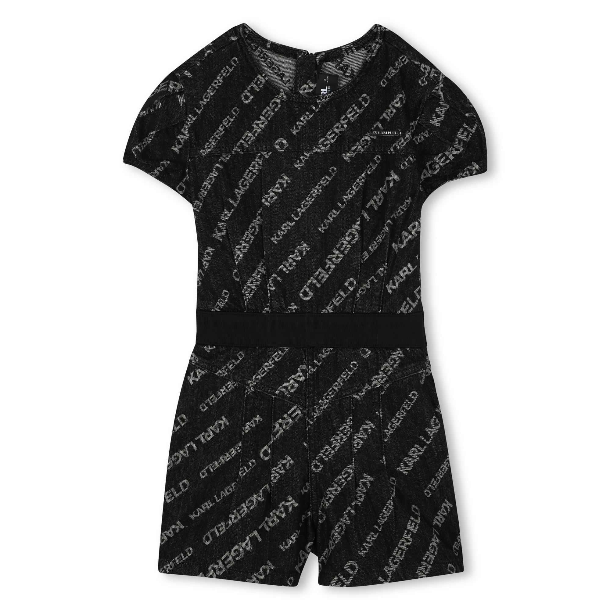 Combinaison short en coton KARL LAGERFELD KIDS pour FILLE