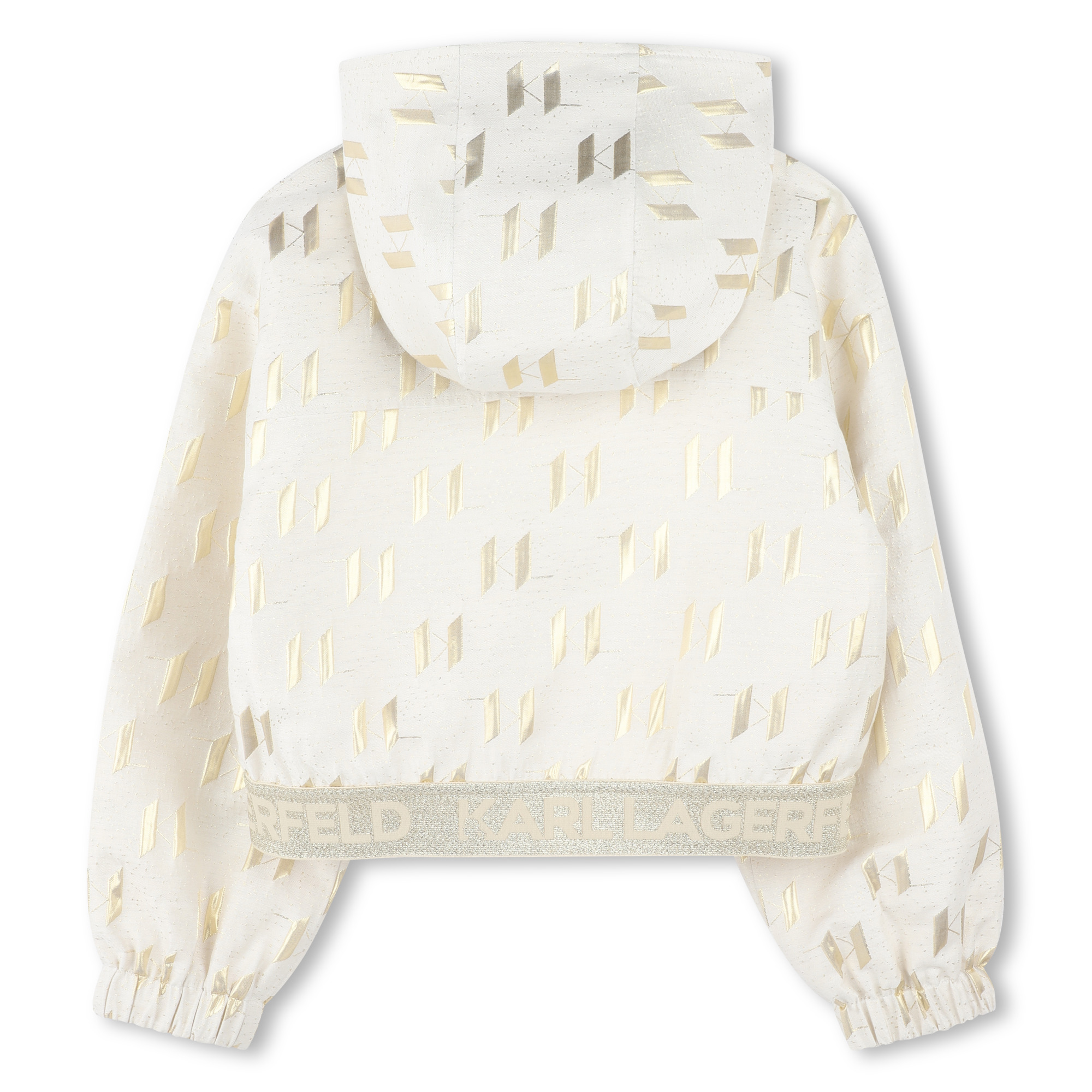 CARDIGAN CON CAPPUCCIO KARL LAGERFELD KIDS Per BAMBINA