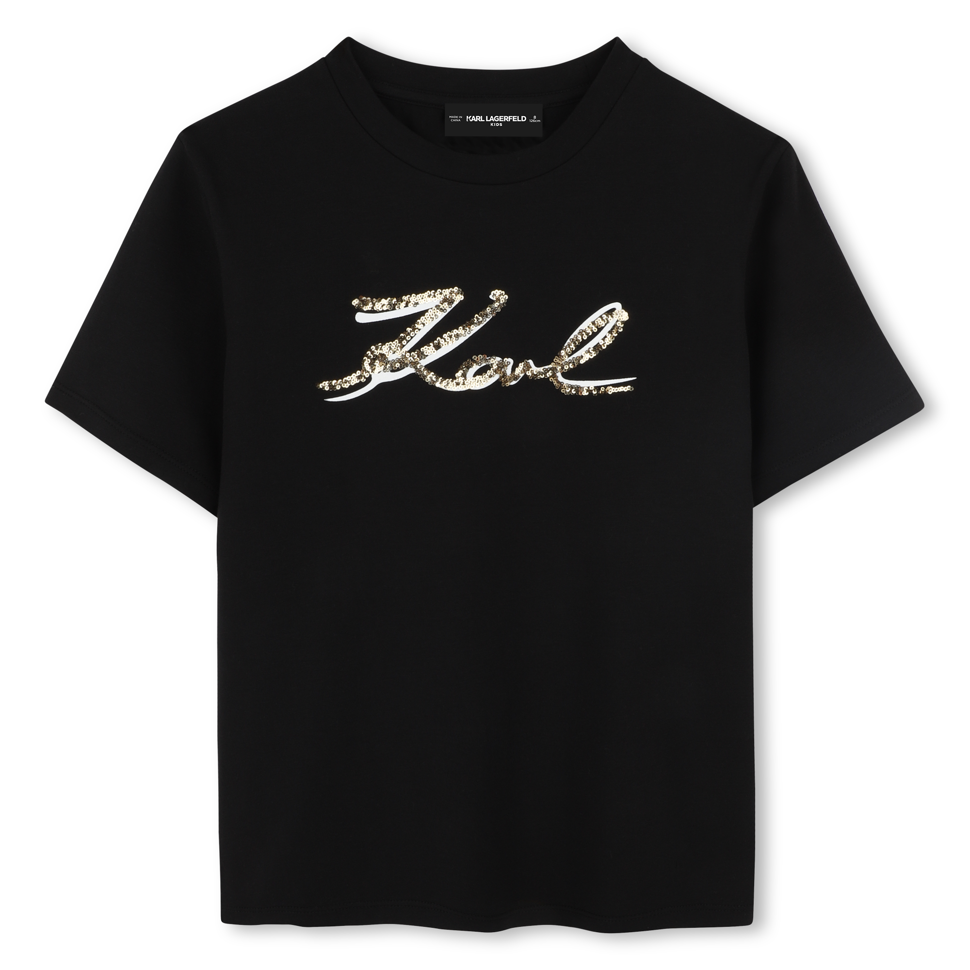 T-SHIRT KORTE MOUWEN KARL LAGERFELD KIDS Voor