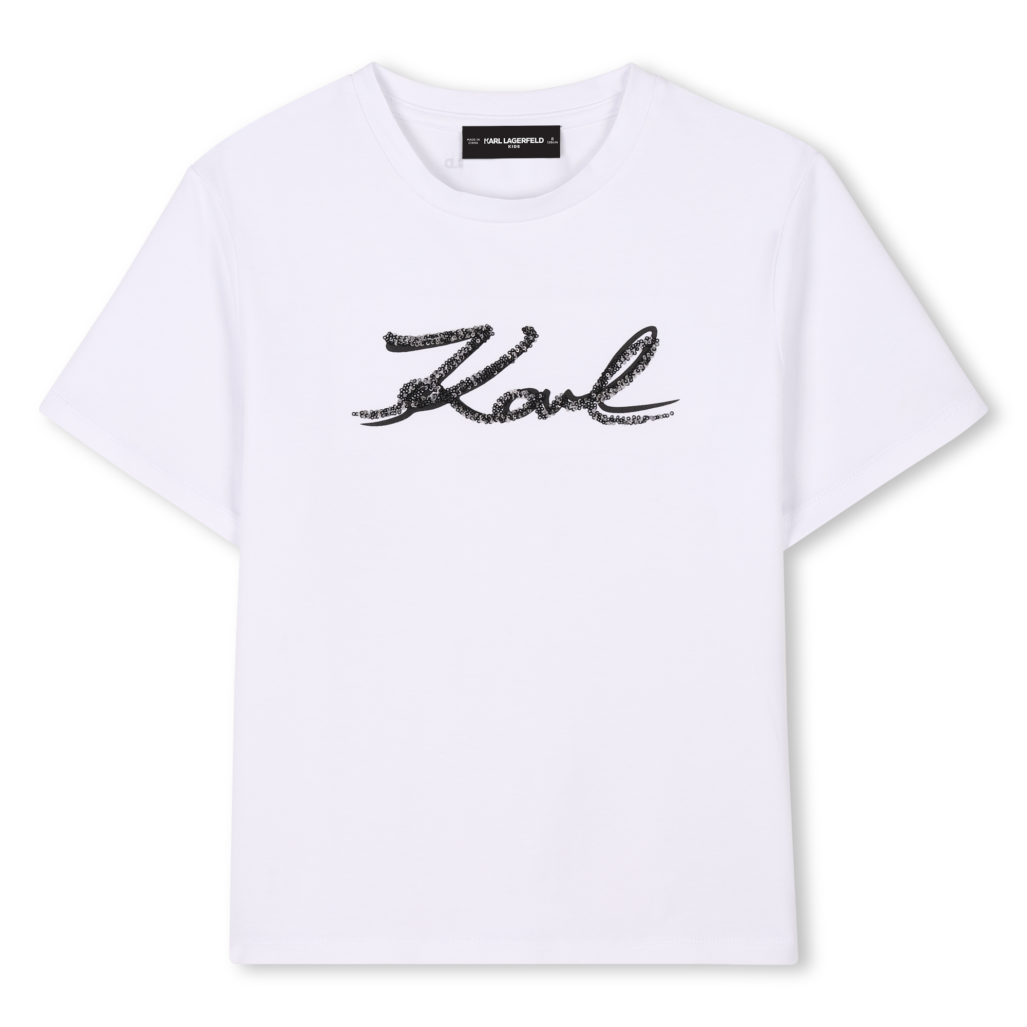 T-shirt with sequins KARL LAGERFELD KIDS for GIRL