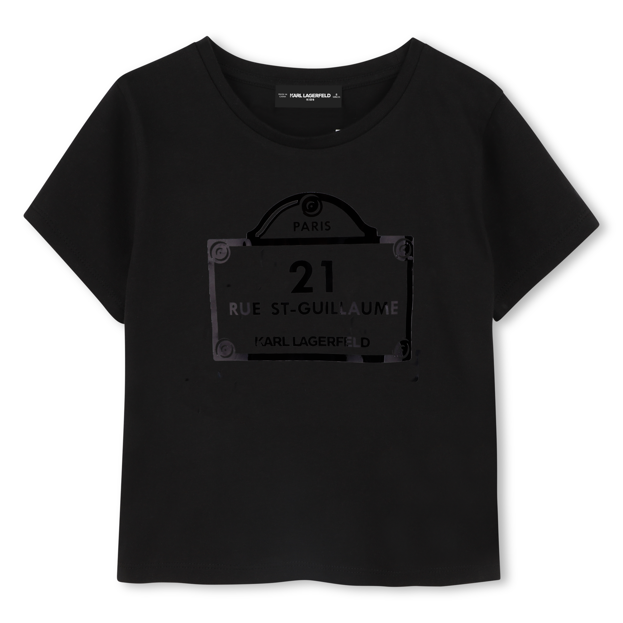 T-shirt avec imprimés KARL LAGERFELD KIDS pour FILLE