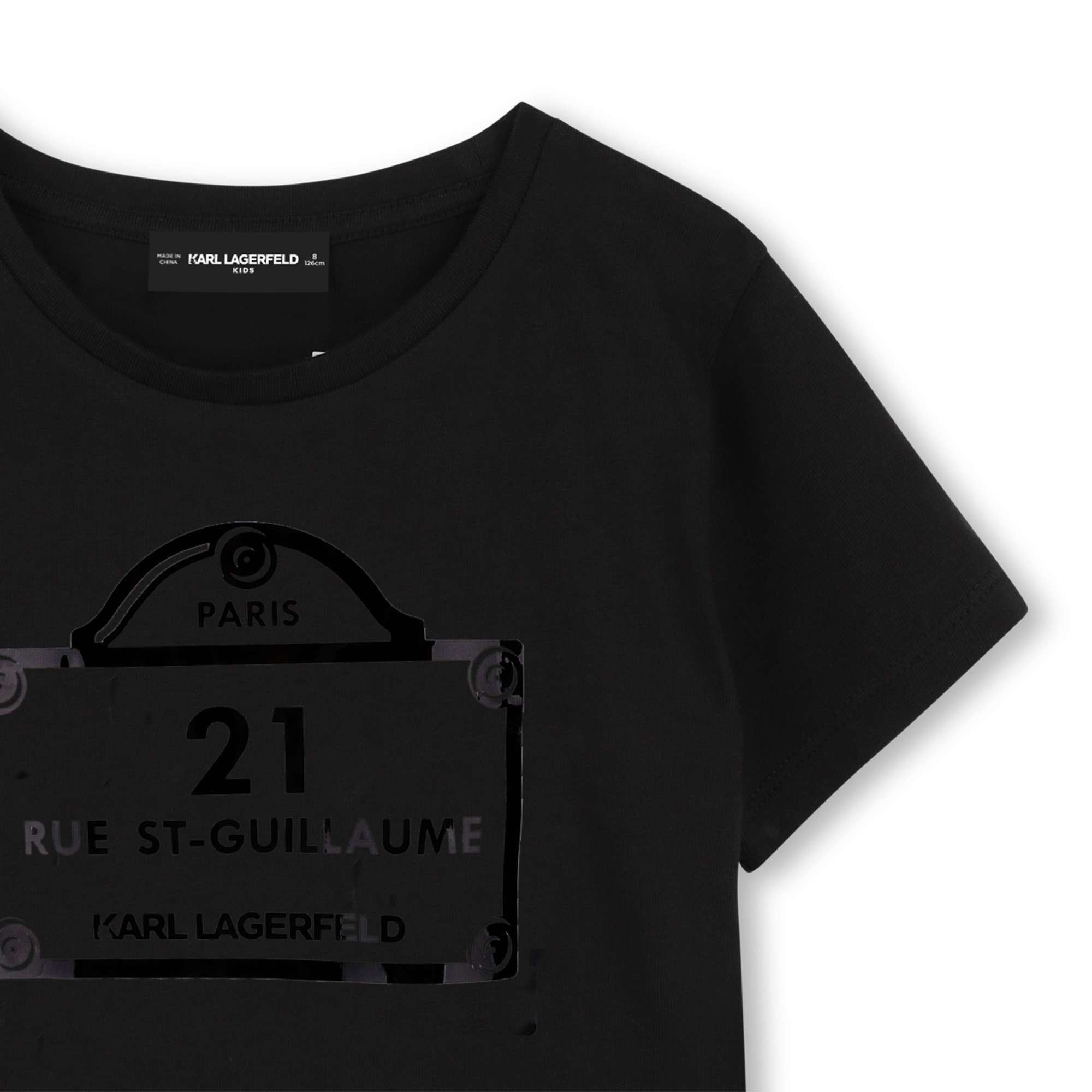 T-shirt avec imprimés KARL LAGERFELD KIDS pour FILLE