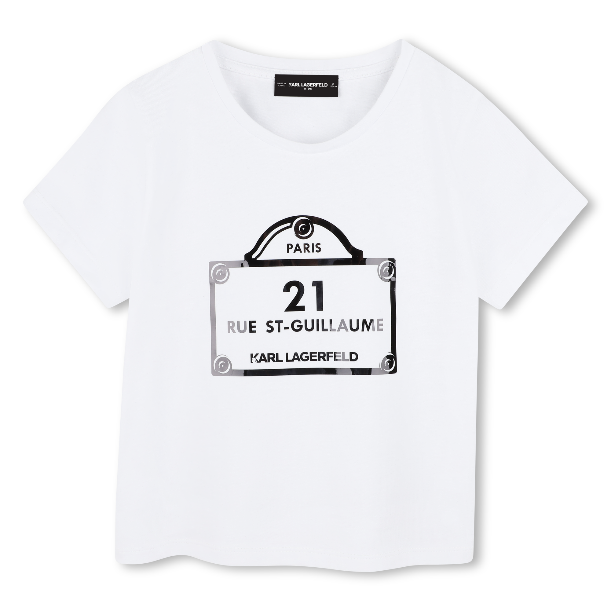 T-SHIRT KORTE MOUWEN KARL LAGERFELD KIDS Voor