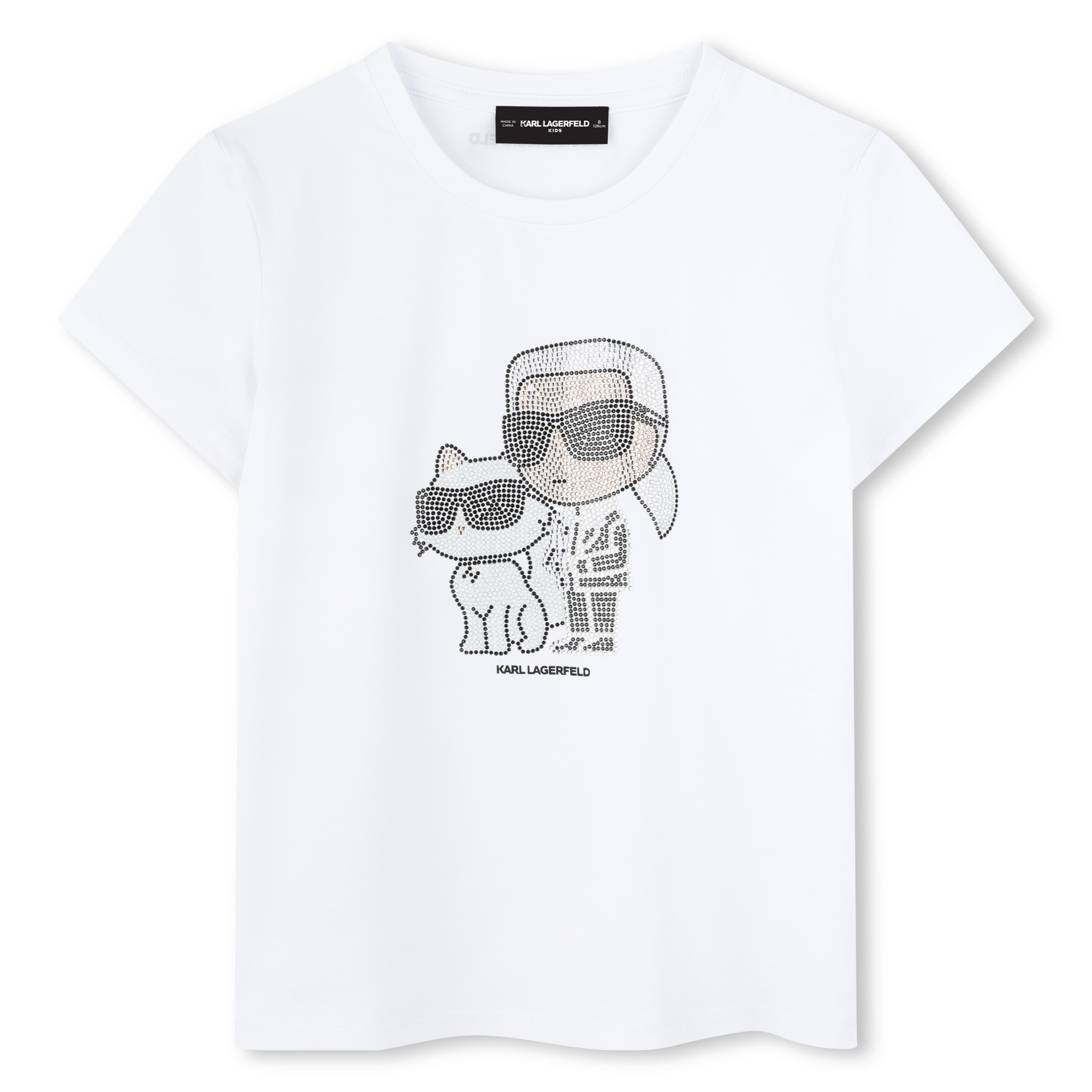 Short-sleeved T-shirt KARL LAGERFELD KIDS for GIRL