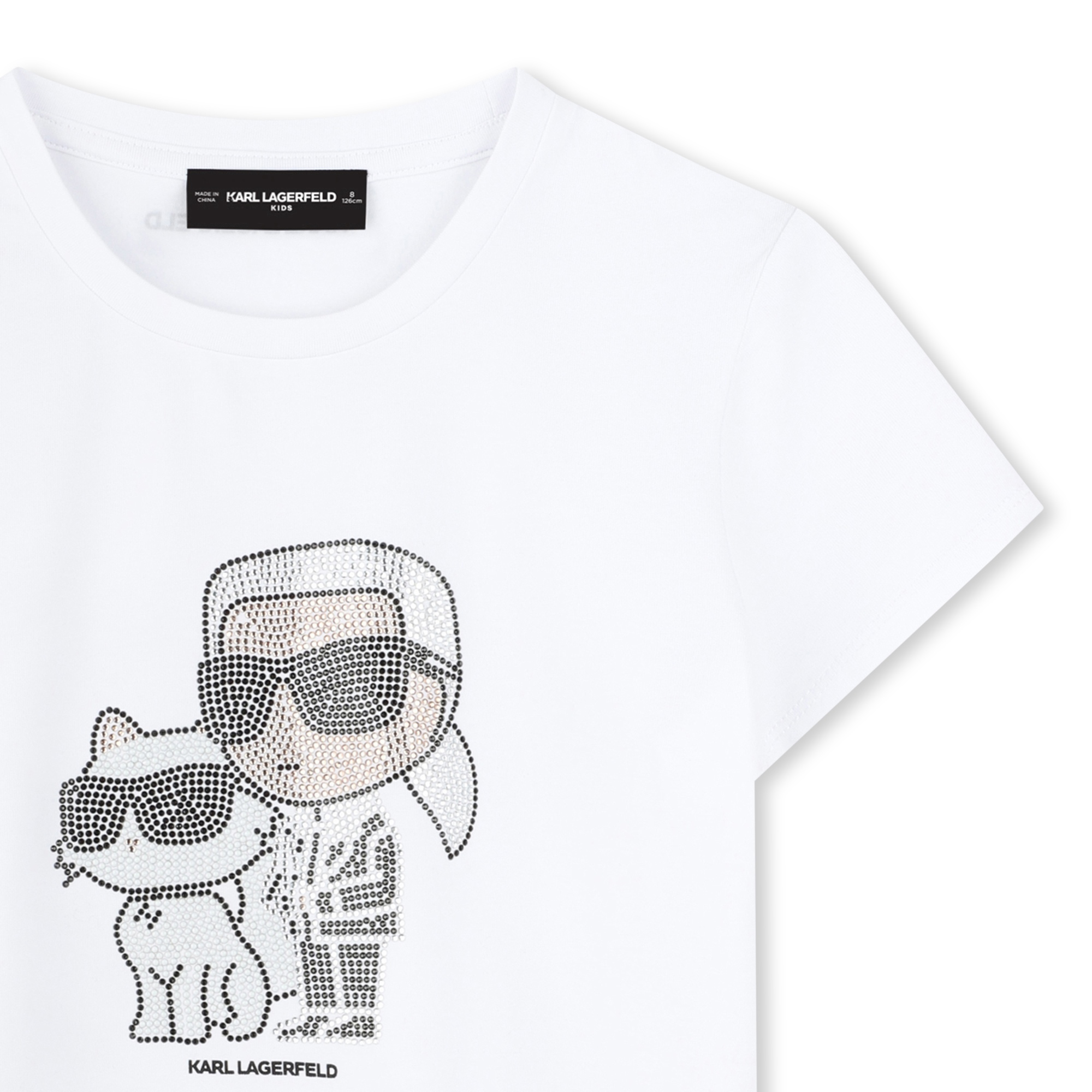 Short-sleeved T-shirt KARL LAGERFELD KIDS for GIRL