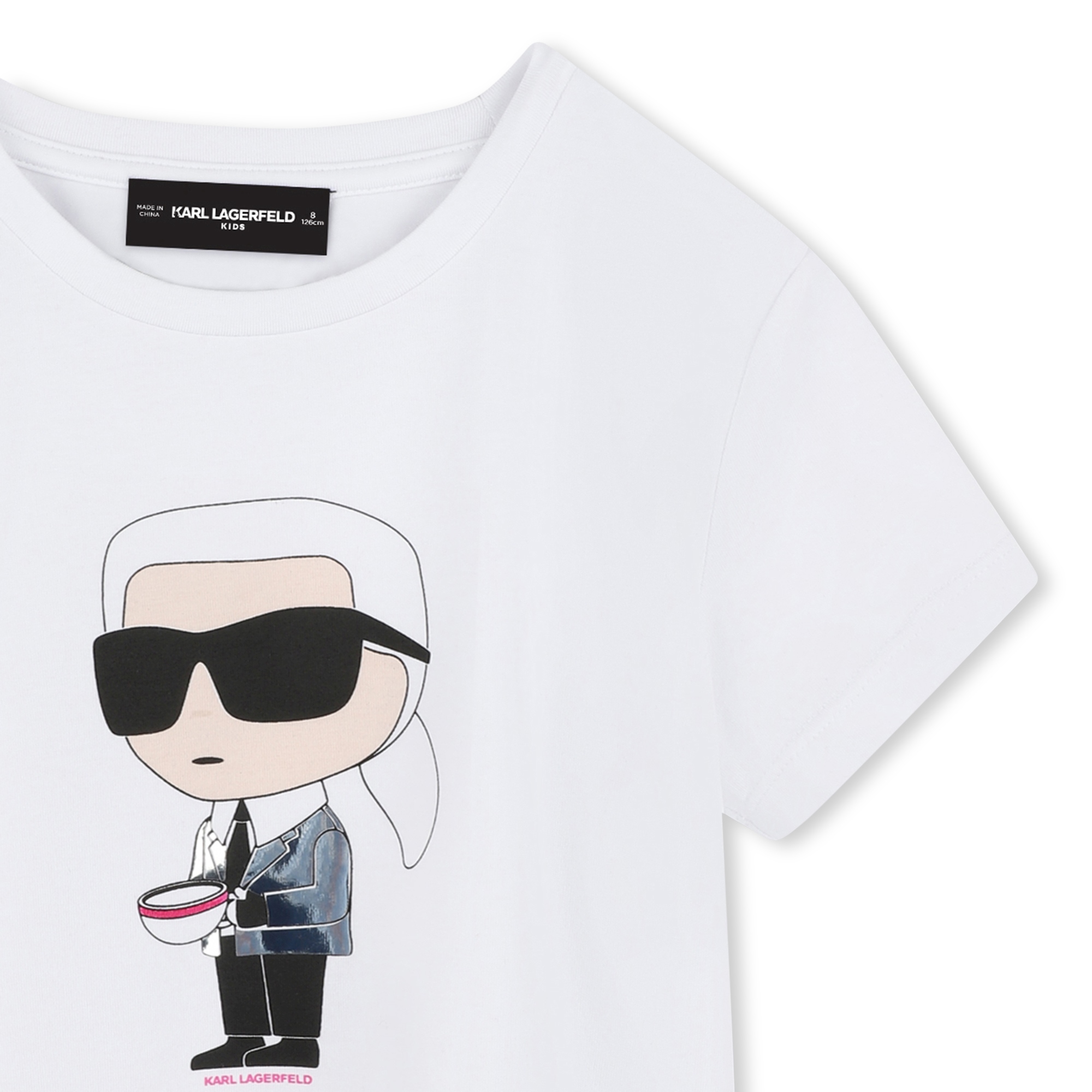 T-shirt with print KARL LAGERFELD KIDS for GIRL