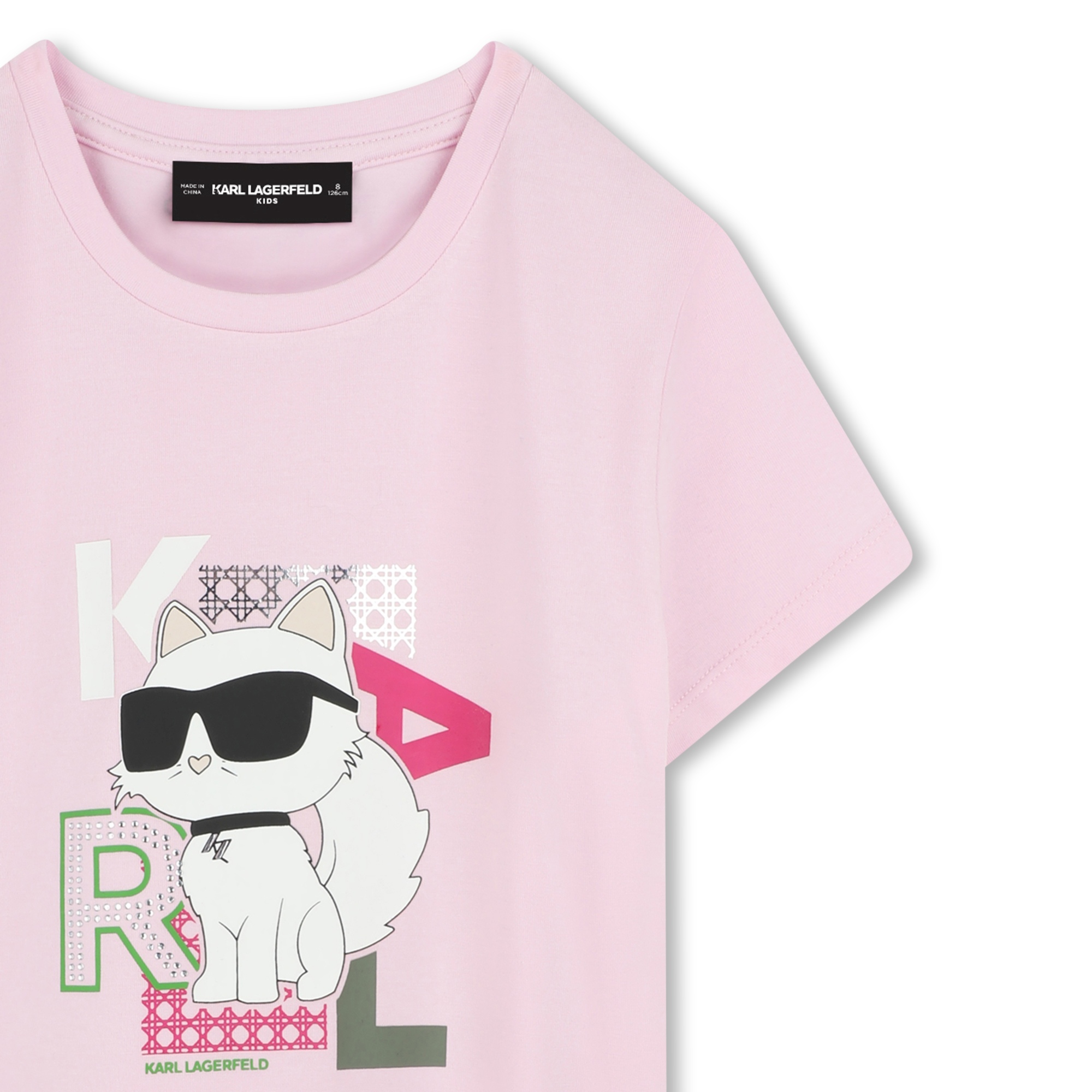 T-shirt with print KARL LAGERFELD KIDS for GIRL