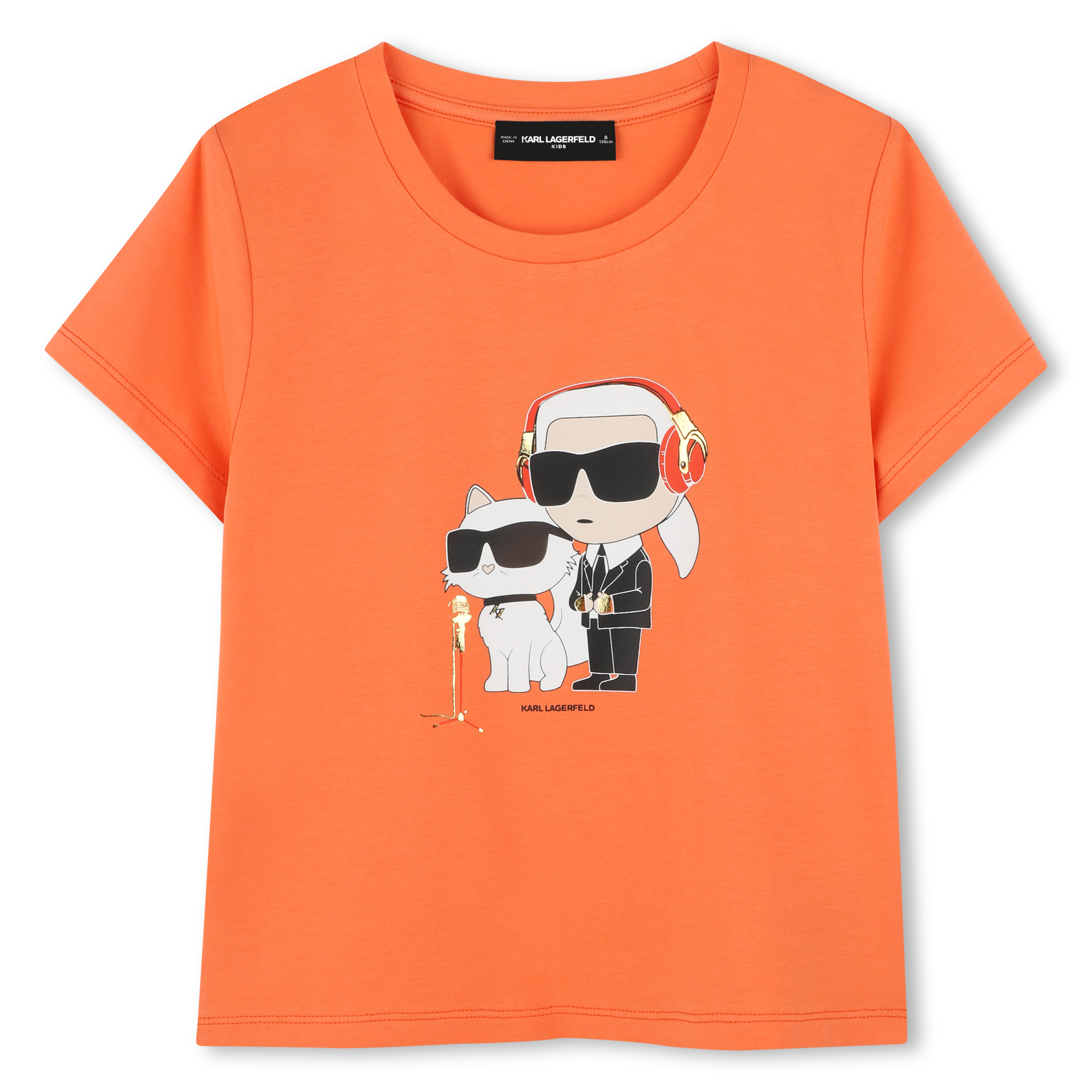 T-shirt with print KARL LAGERFELD KIDS for GIRL