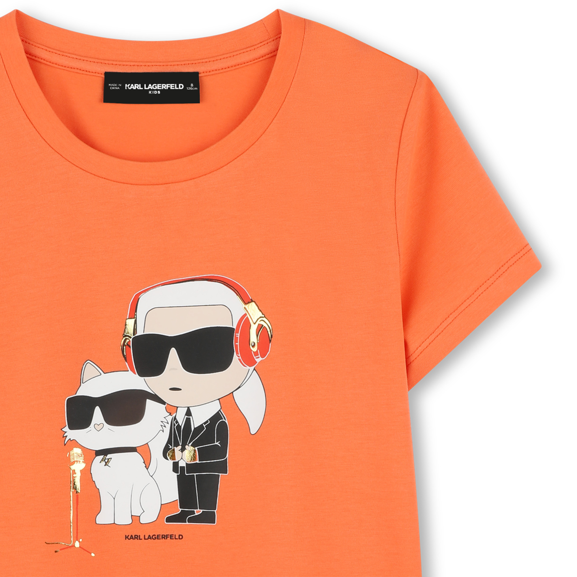 T-shirt with print KARL LAGERFELD KIDS for GIRL