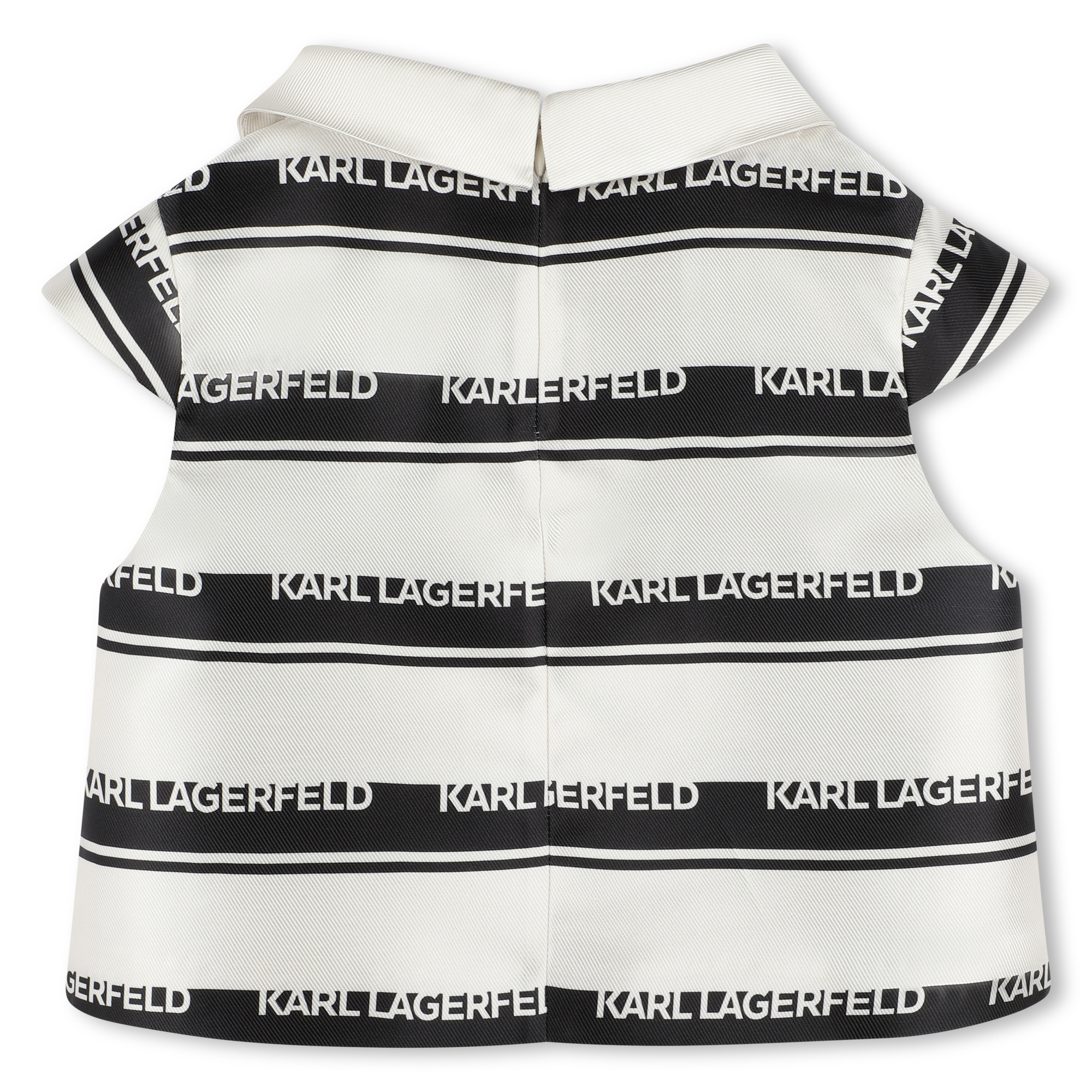 Blouse à rayures siglées KARL LAGERFELD KIDS pour FILLE