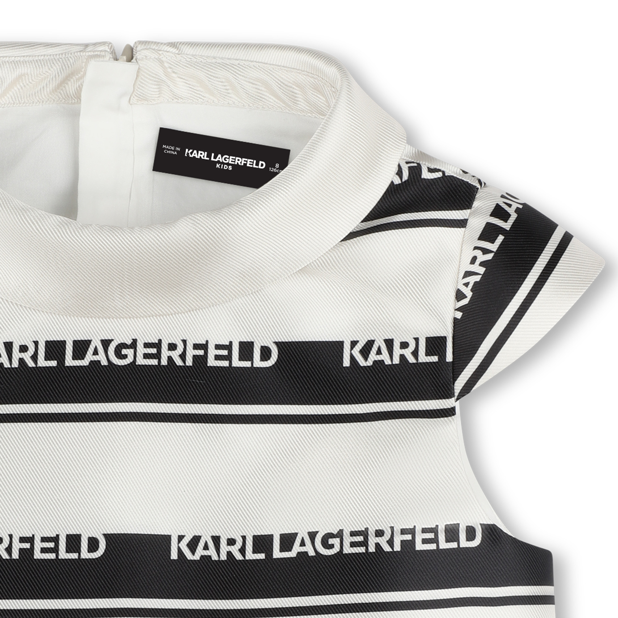 Blouse à rayures siglées KARL LAGERFELD KIDS pour FILLE