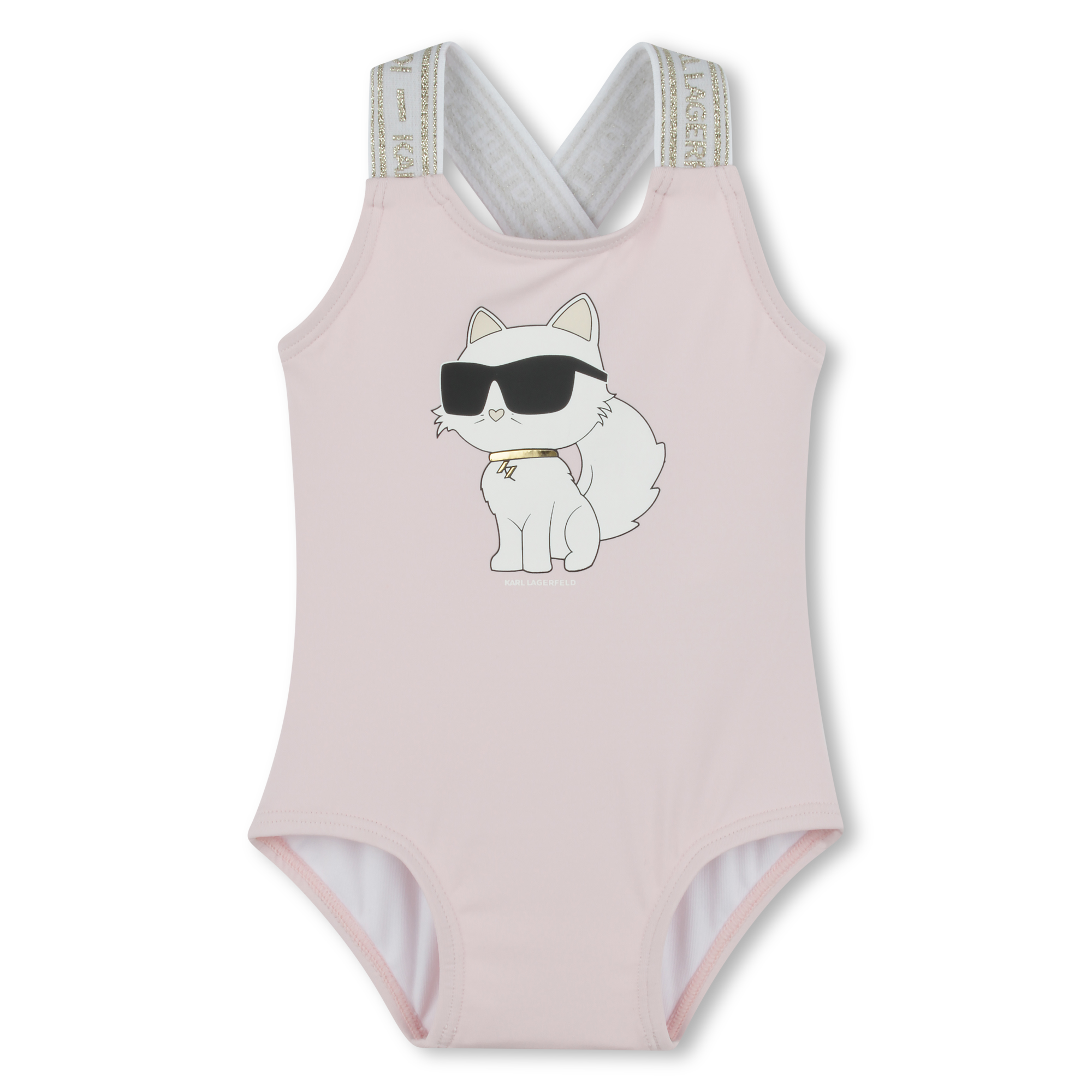 One-piece swimsuit with print KARL LAGERFELD KIDS for GIRL