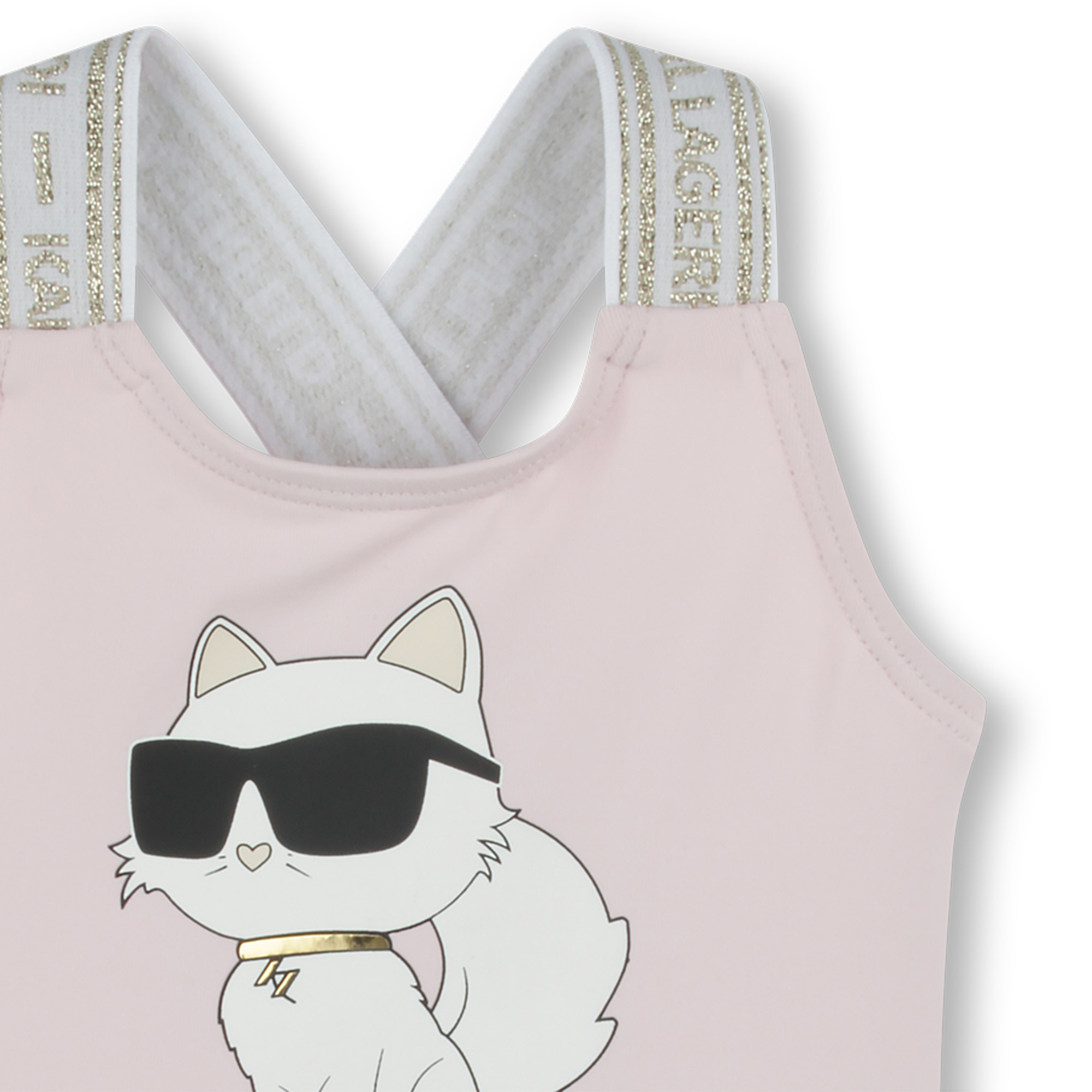 Maillot 1 pièce avec imprimé KARL LAGERFELD KIDS pour FILLE