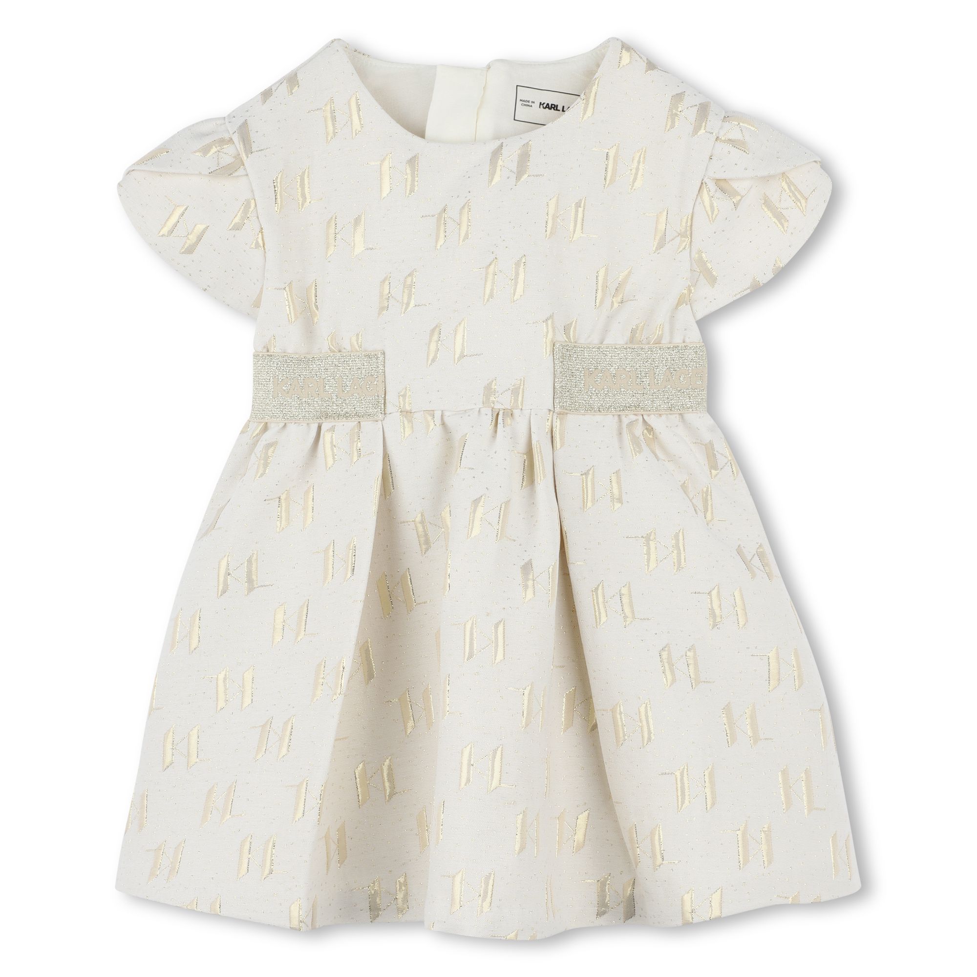 Formal jacquard dress KARL LAGERFELD KIDS for GIRL