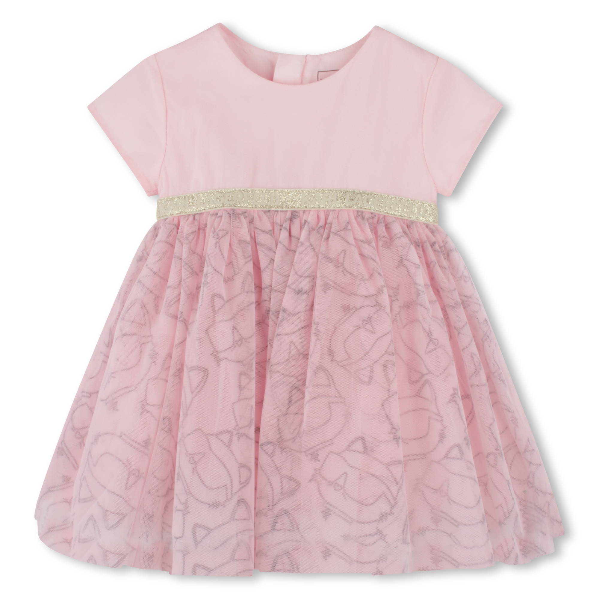 Robe de cérémonie avec imprimé KARL LAGERFELD KIDS pour FILLE