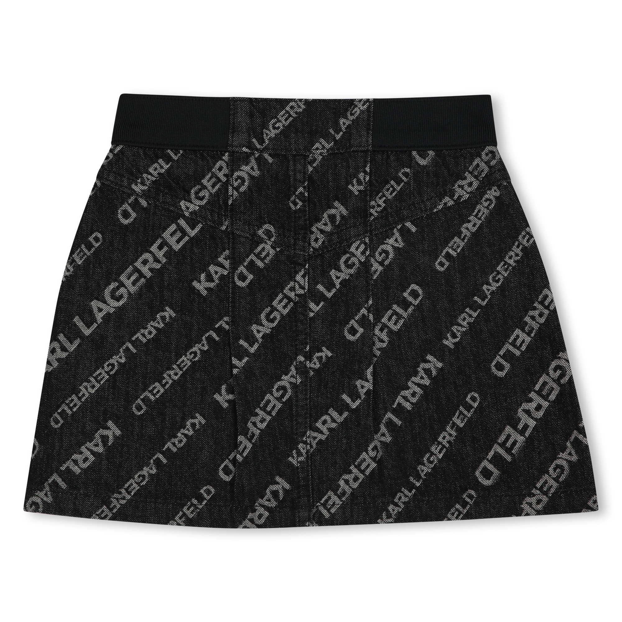 Short flared denim skirt KARL LAGERFELD KIDS for GIRL