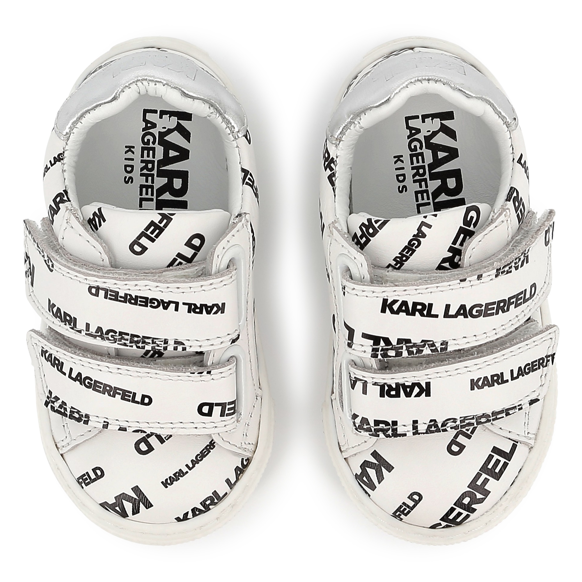 Leather hook-and-loop trainers KARL LAGERFELD KIDS for UNISEX