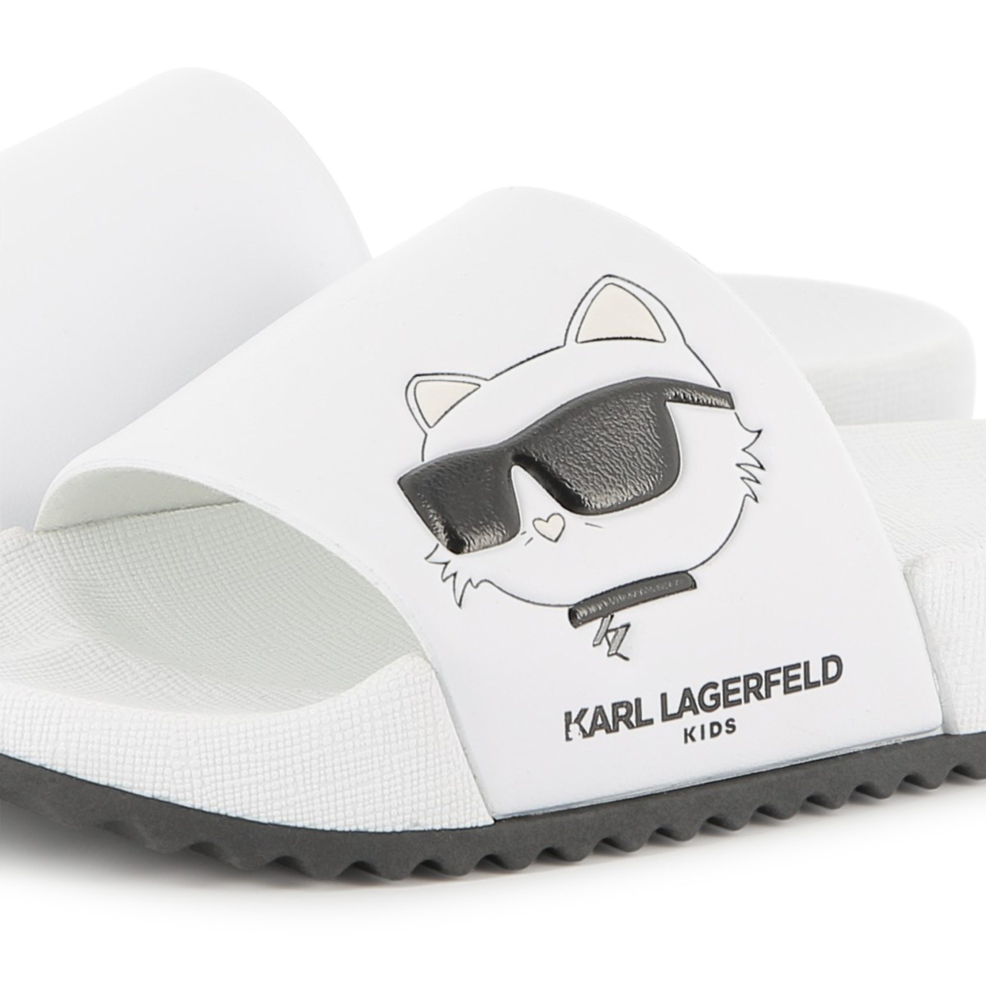 Sliders with raised print KARL LAGERFELD KIDS for GIRL