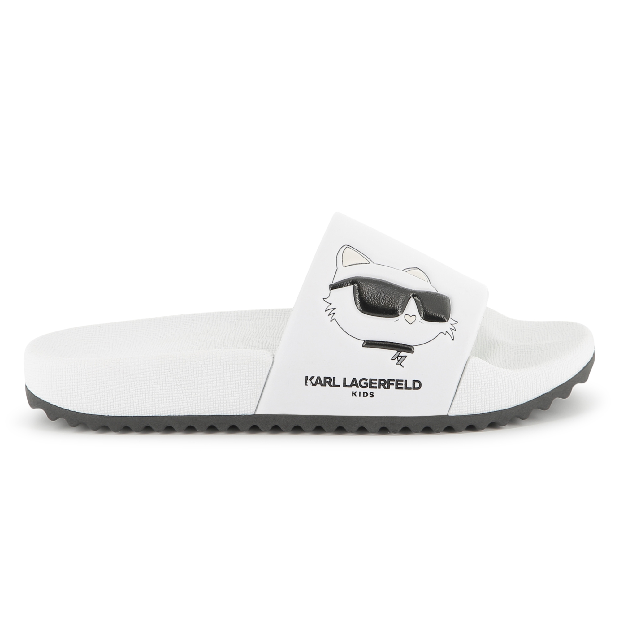 Claquettes avec imprimé relief KARL LAGERFELD KIDS pour FILLE