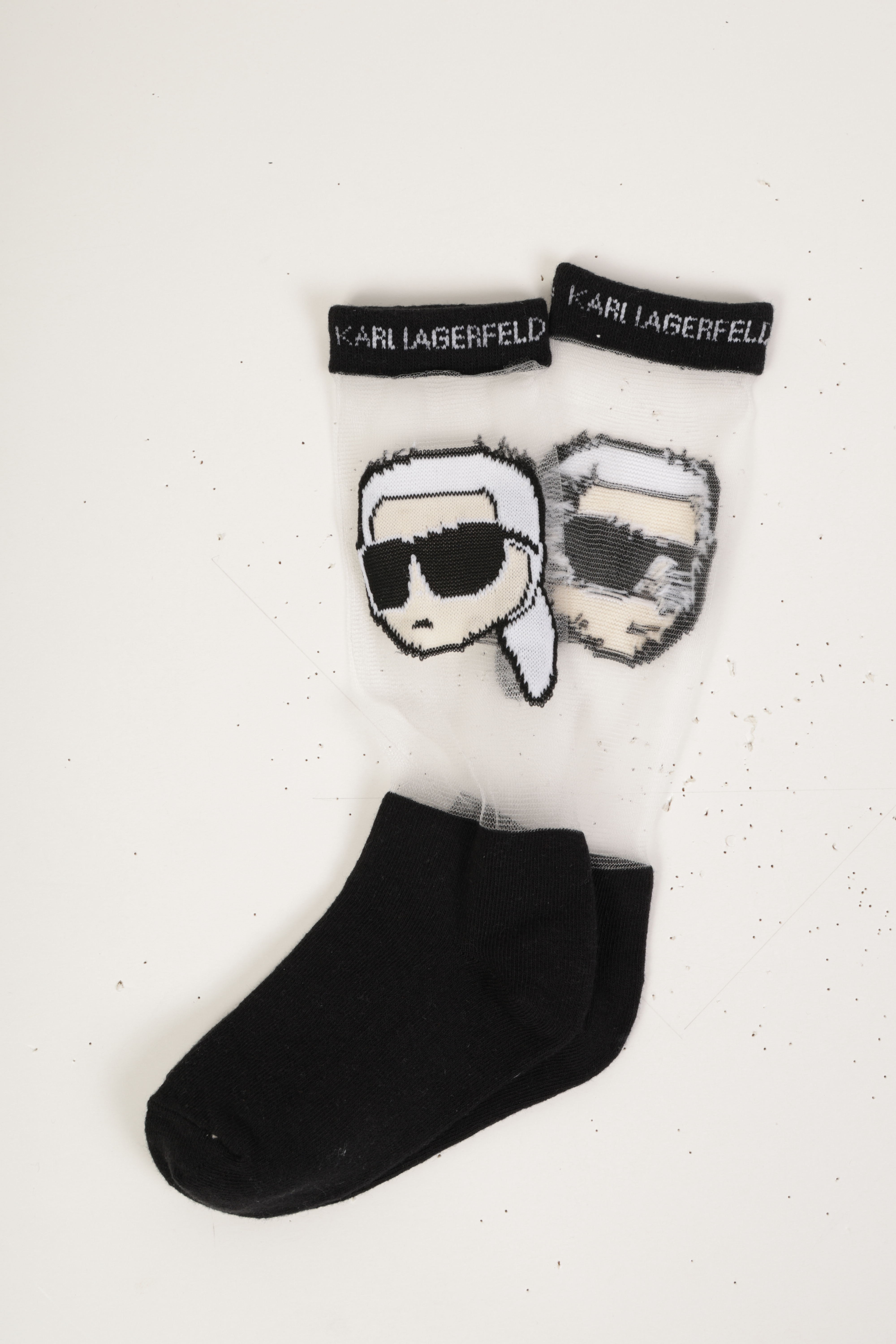 Chaussettes avec motif ajouré KARL LAGERFELD KIDS pour FILLE