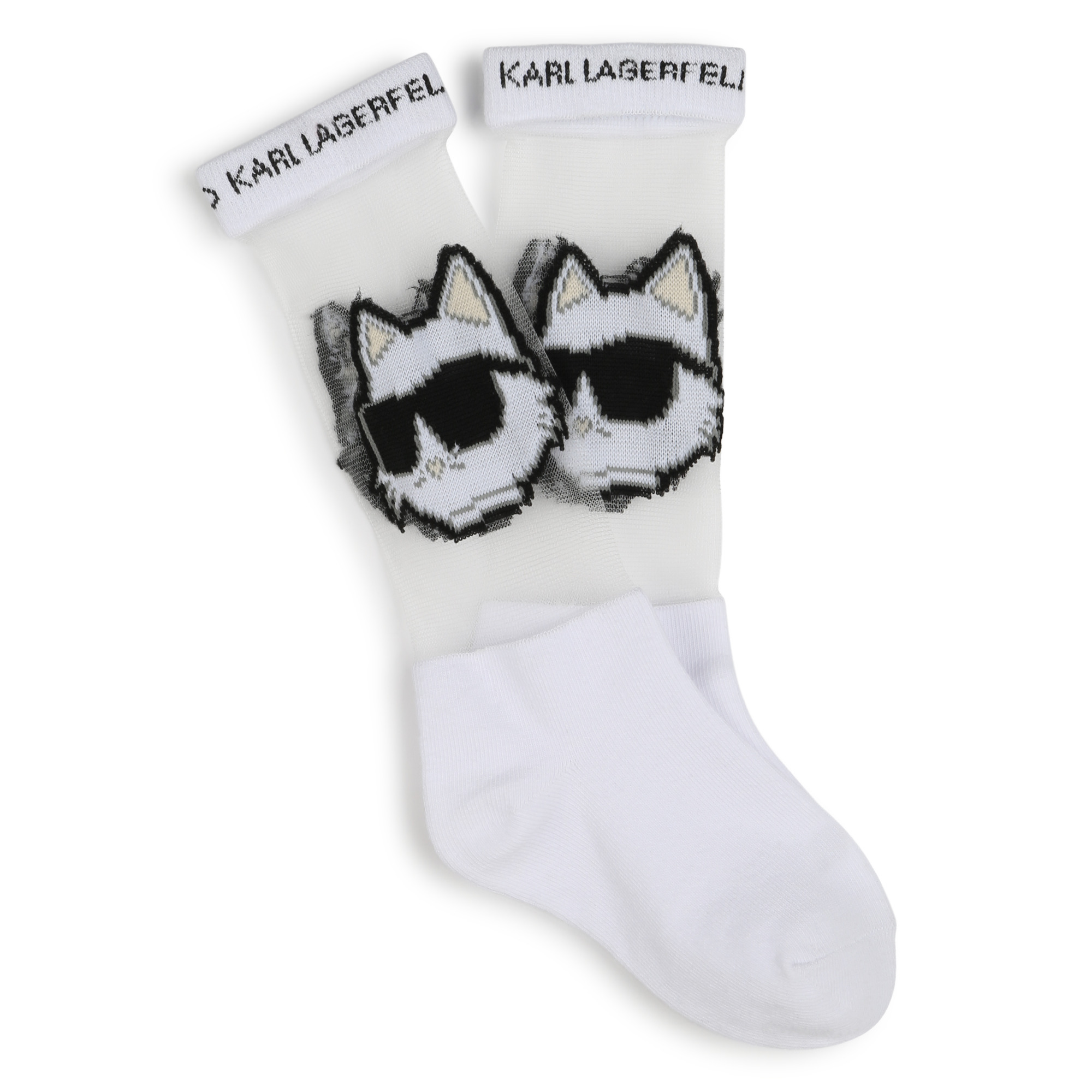 Openwork pattern socks KARL LAGERFELD KIDS for GIRL