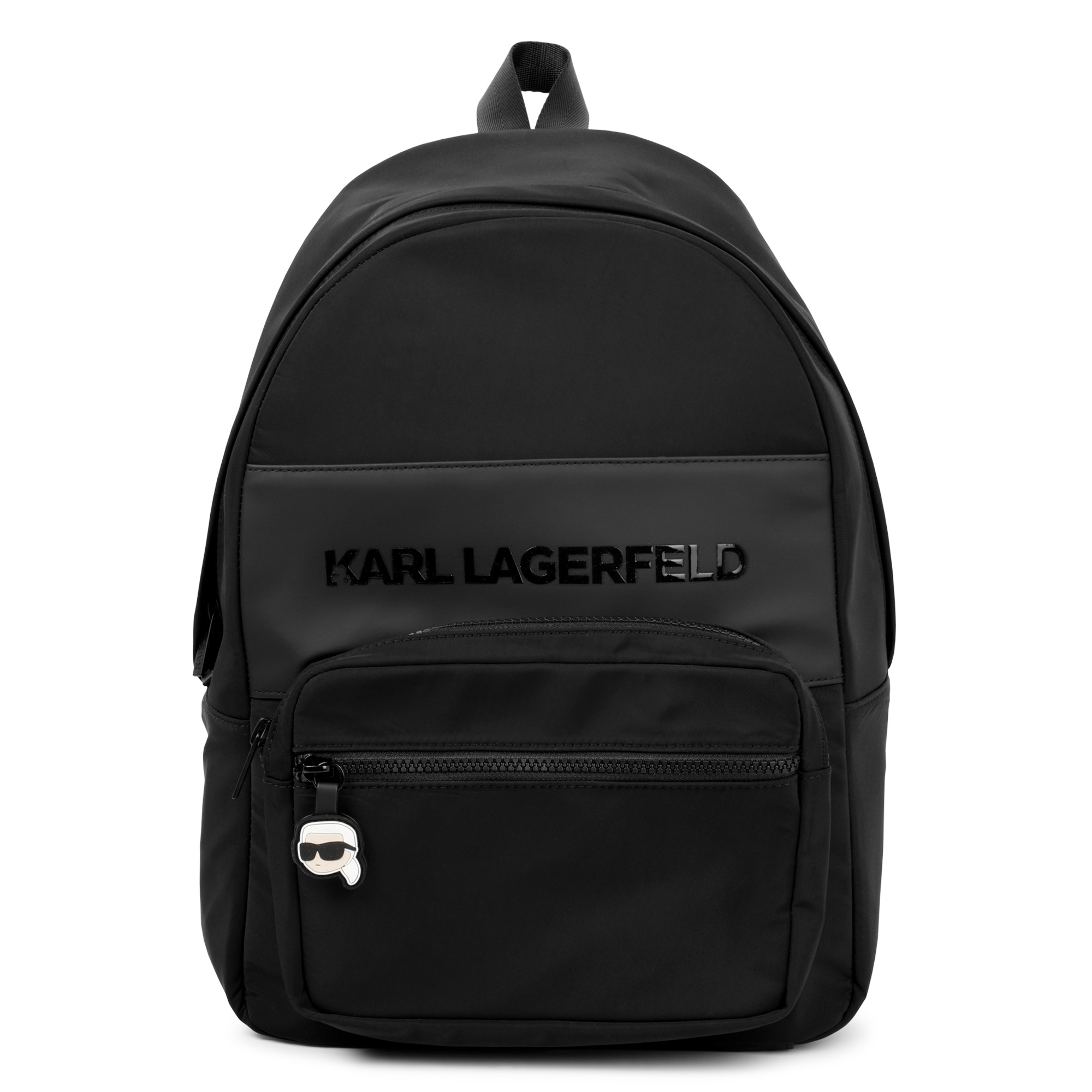 Backpack with raised logo KARL LAGERFELD KIDS for BOY