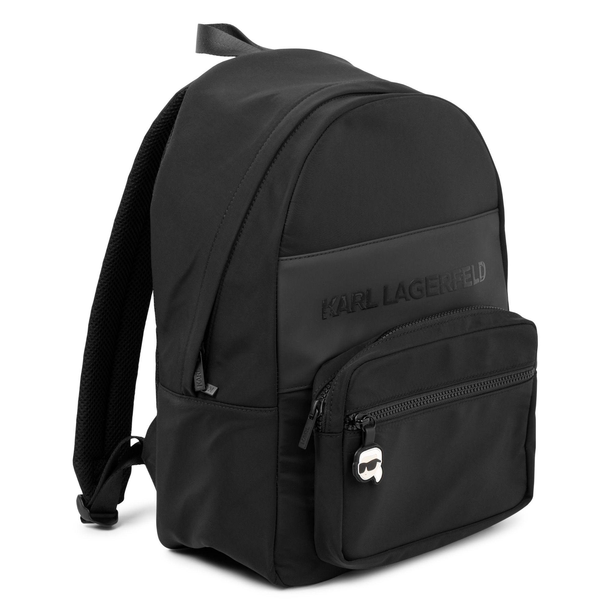 Backpack with raised logo KARL LAGERFELD KIDS for BOY