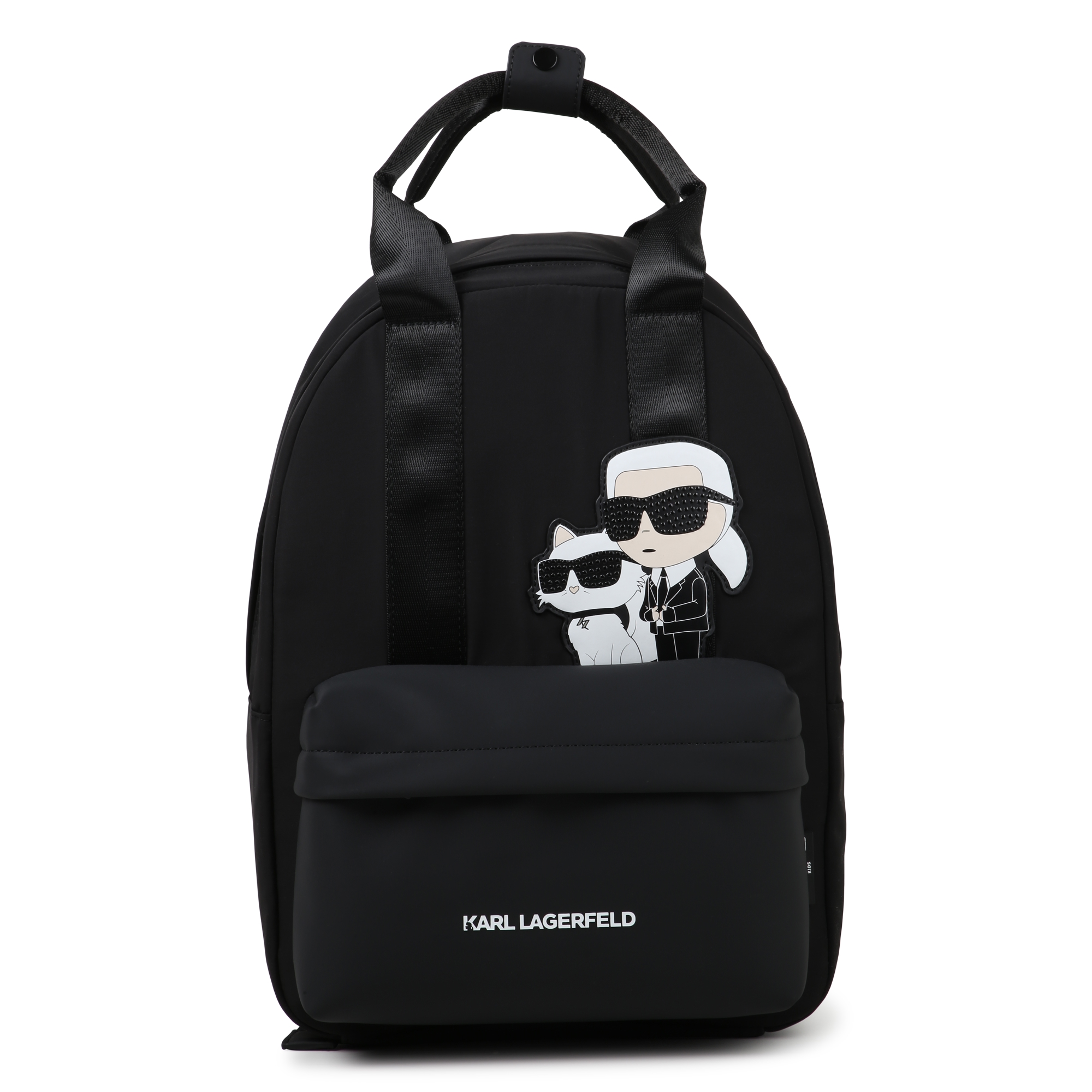 Backpack with decorative badge KARL LAGERFELD KIDS for GIRL