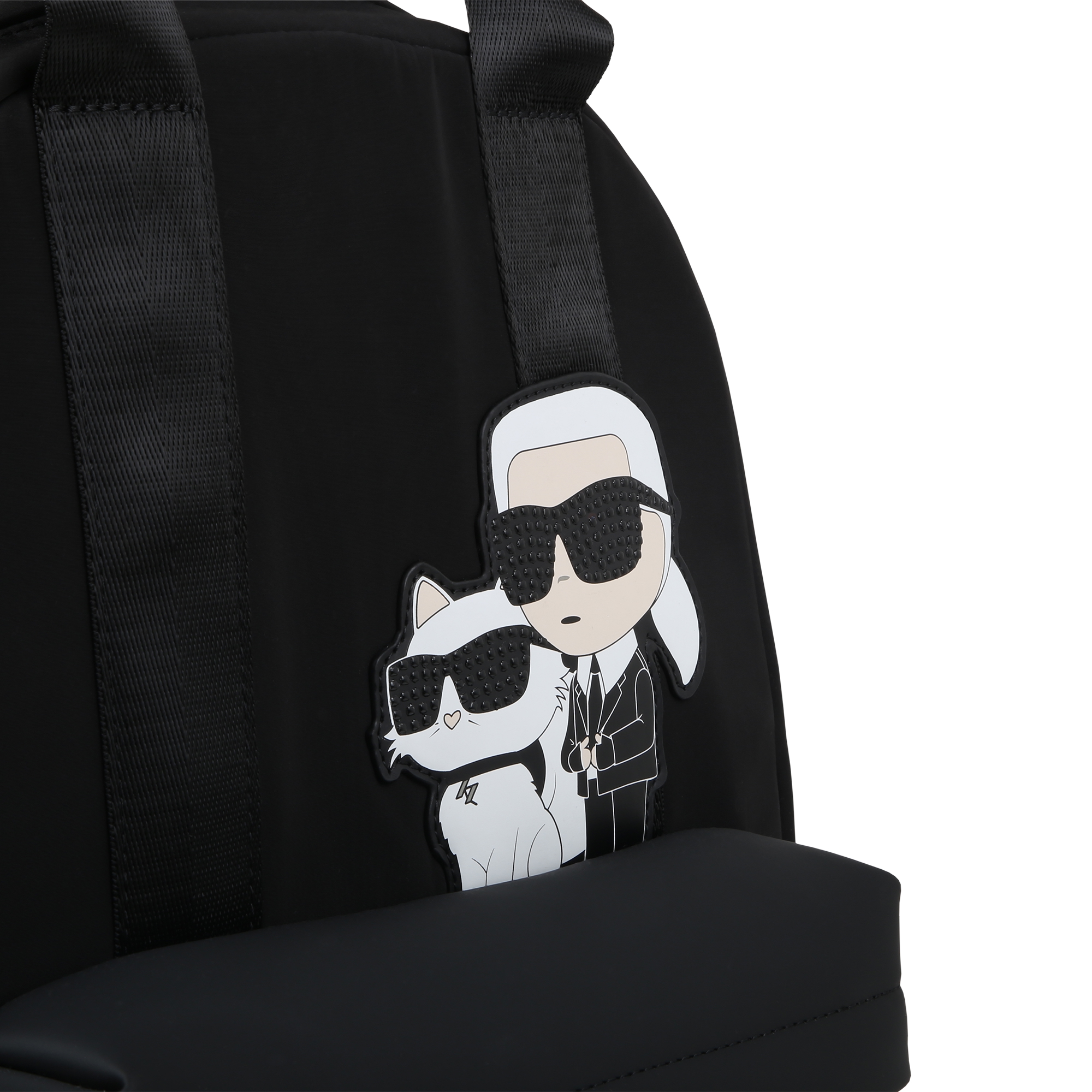 Backpack with decorative badge KARL LAGERFELD KIDS for GIRL