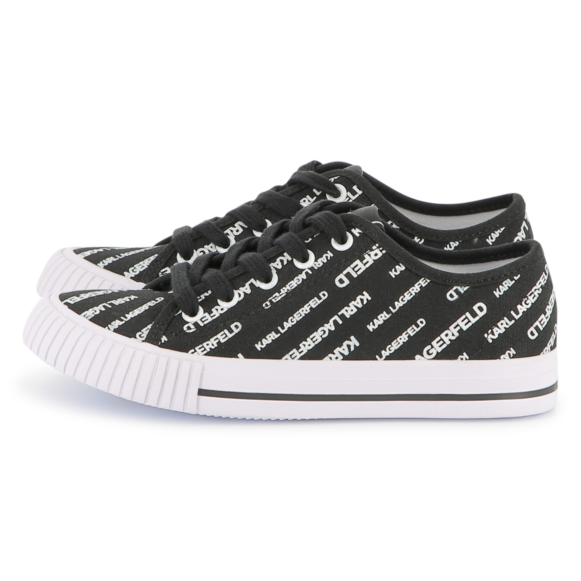 Logo print lace-up trainers KARL LAGERFELD KIDS for BOY