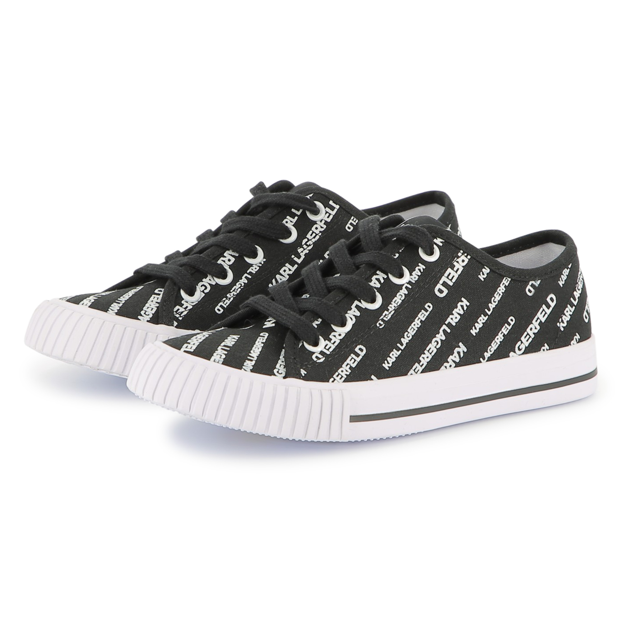 Logo print lace-up trainers KARL LAGERFELD KIDS for BOY