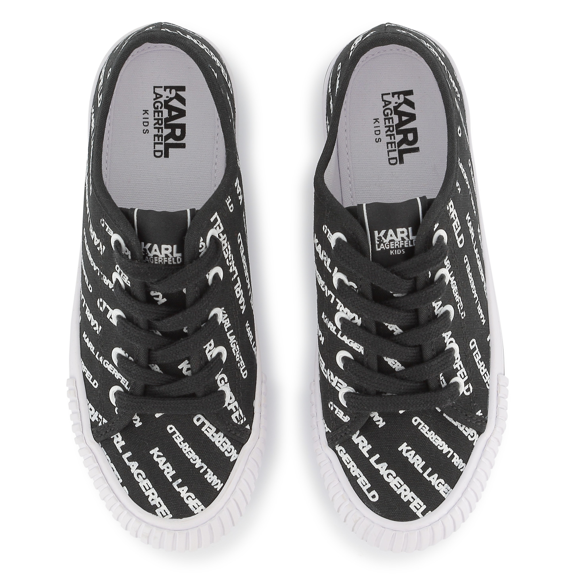 Logo print lace-up trainers KARL LAGERFELD KIDS for BOY