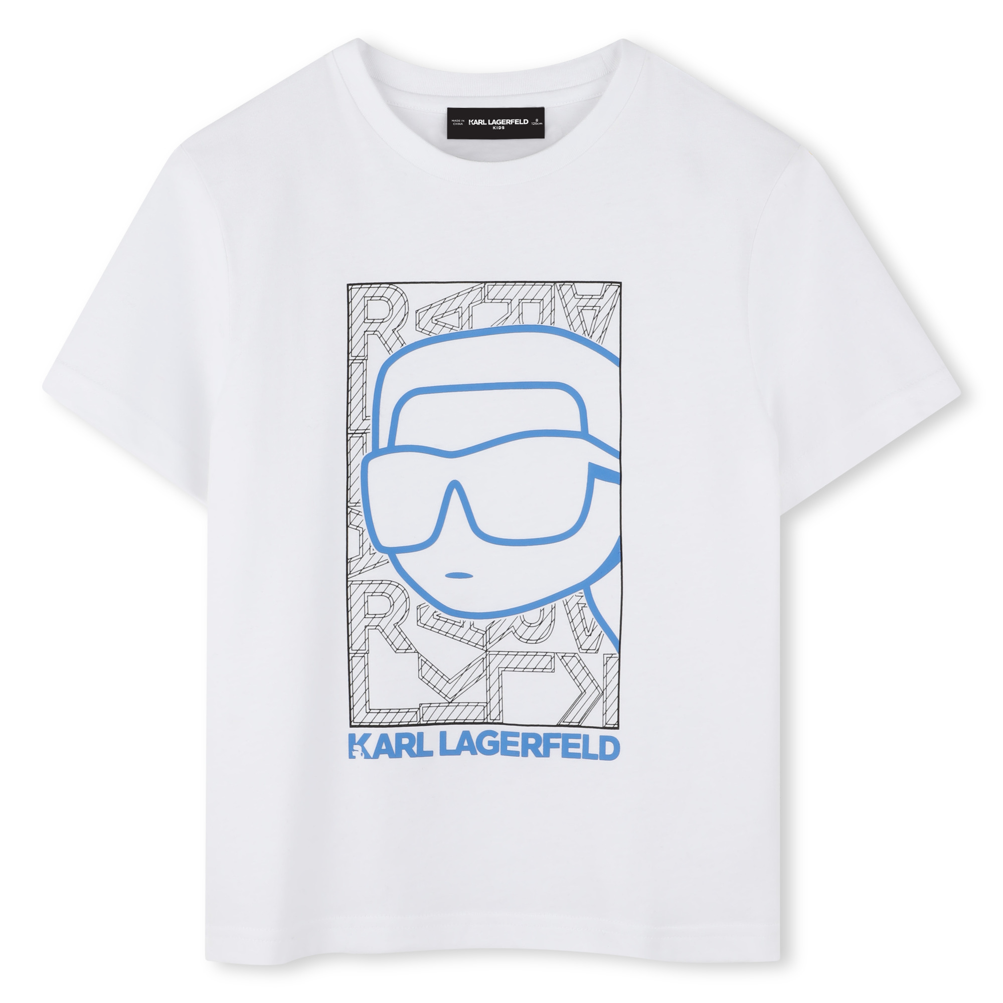 T-shirt avec imprimé placé KARL LAGERFELD KIDS pour GARCON