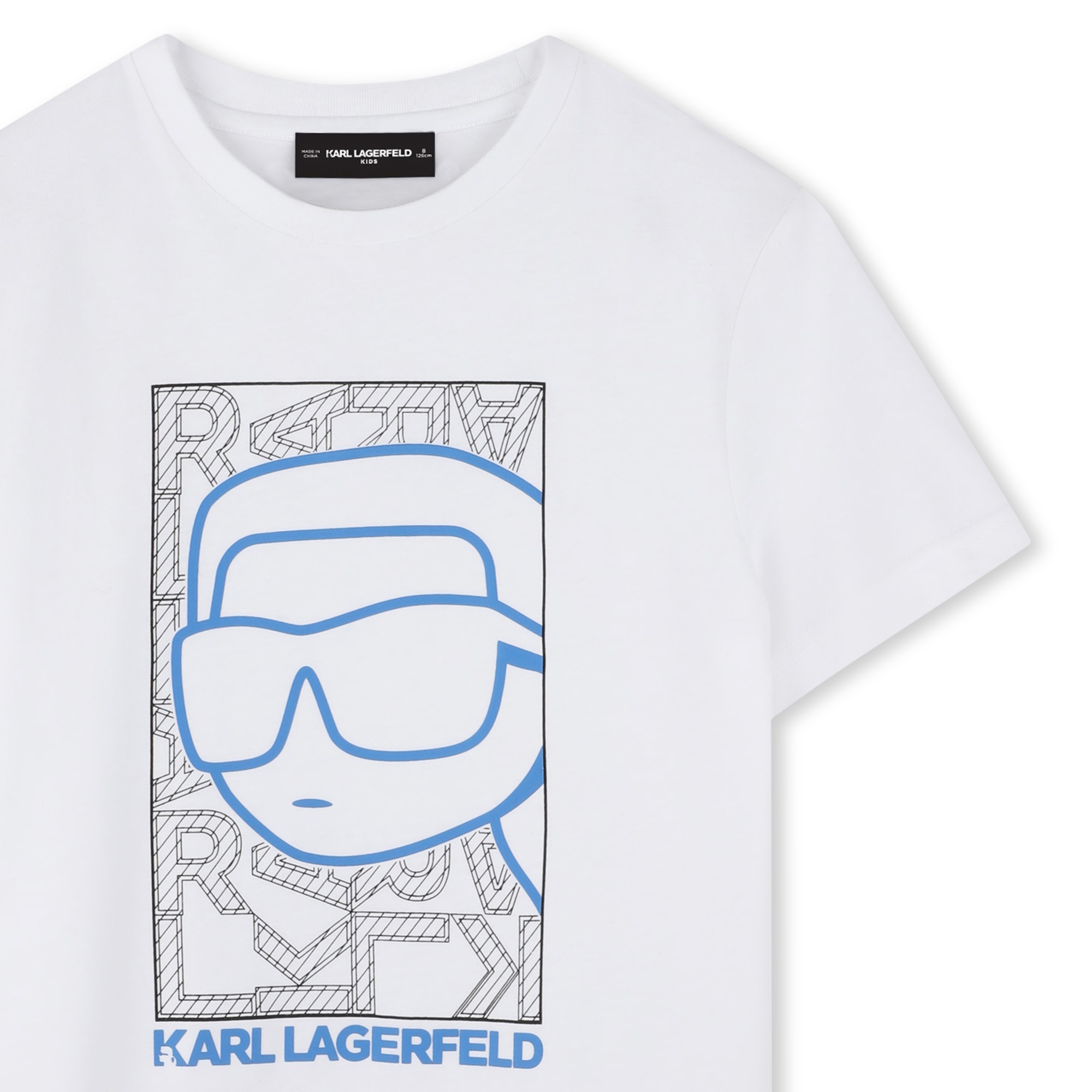 T-shirt avec imprimé placé KARL LAGERFELD KIDS pour GARCON