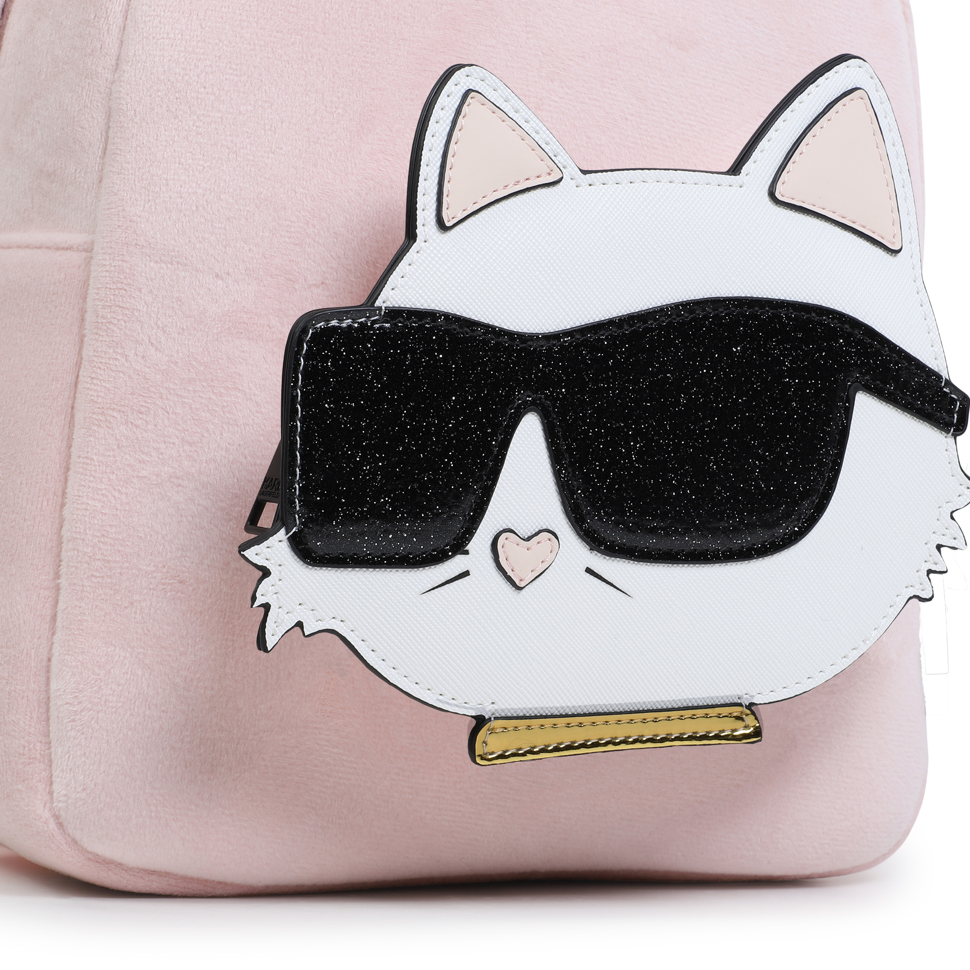 Kleiner Velours-Rucksack KARL LAGERFELD KIDS Für MÄDCHEN