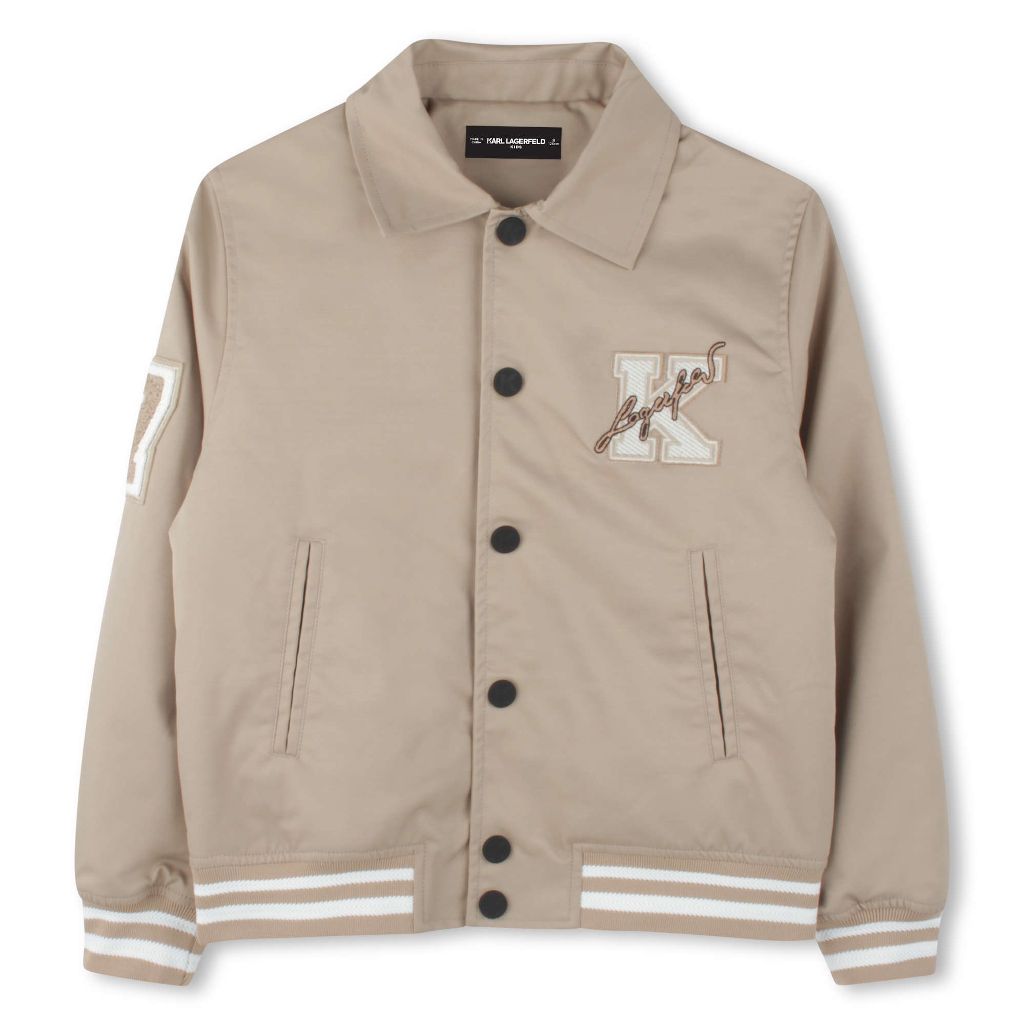 Padded twill jacket KARL LAGERFELD KIDS for BOY