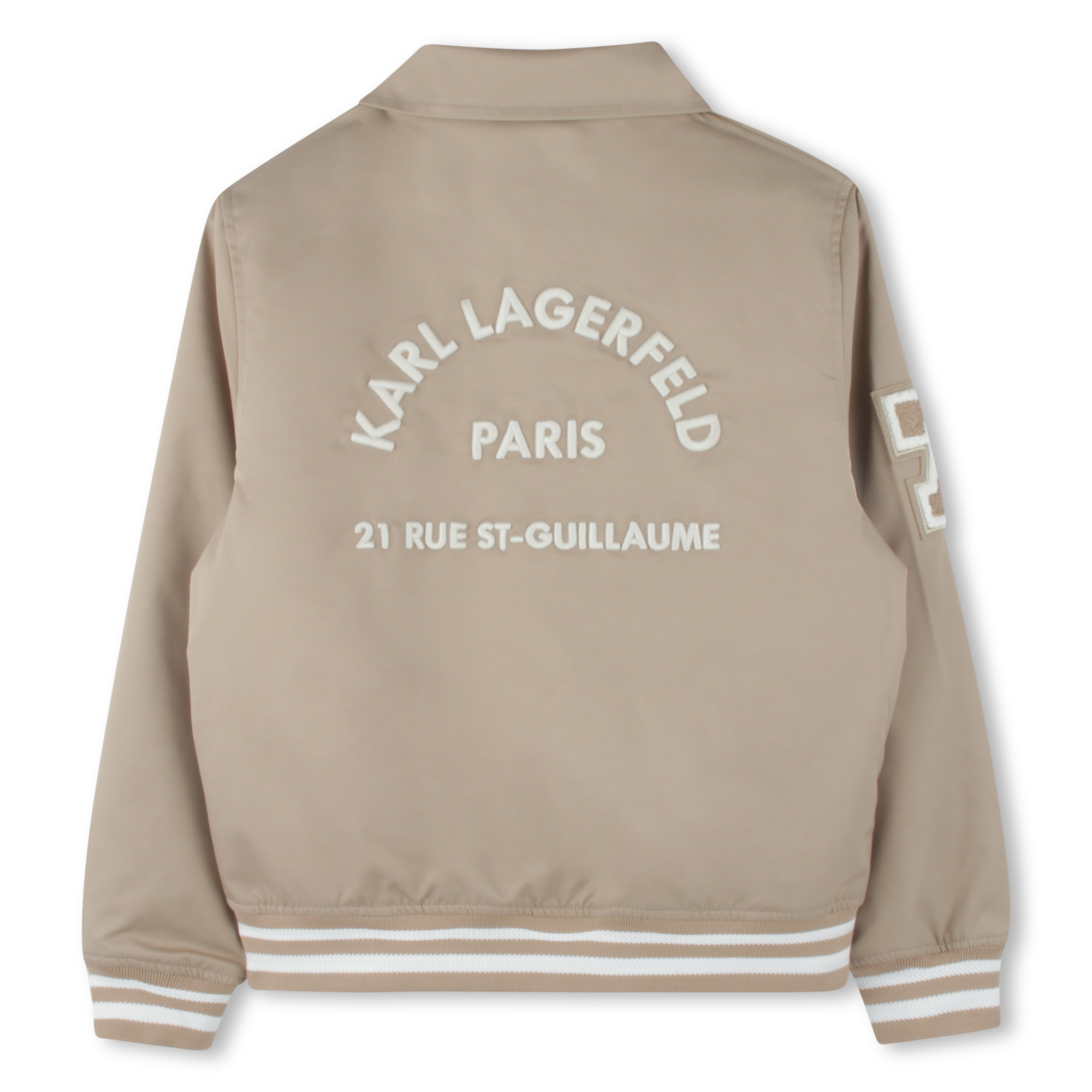 Blouson rembourré en sergé KARL LAGERFELD KIDS pour GARCON