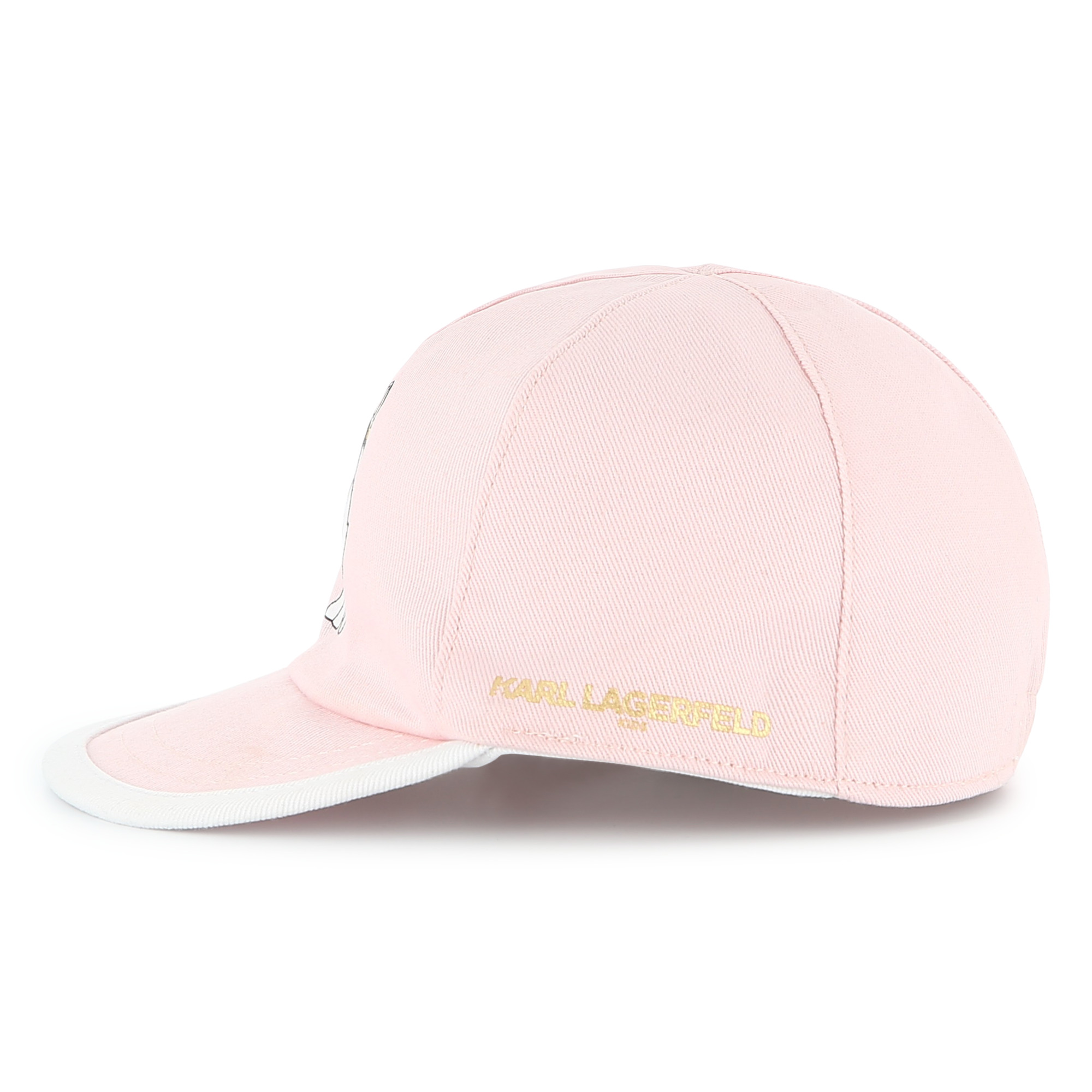 Casquette réversible en coton KARL LAGERFELD KIDS pour FILLE