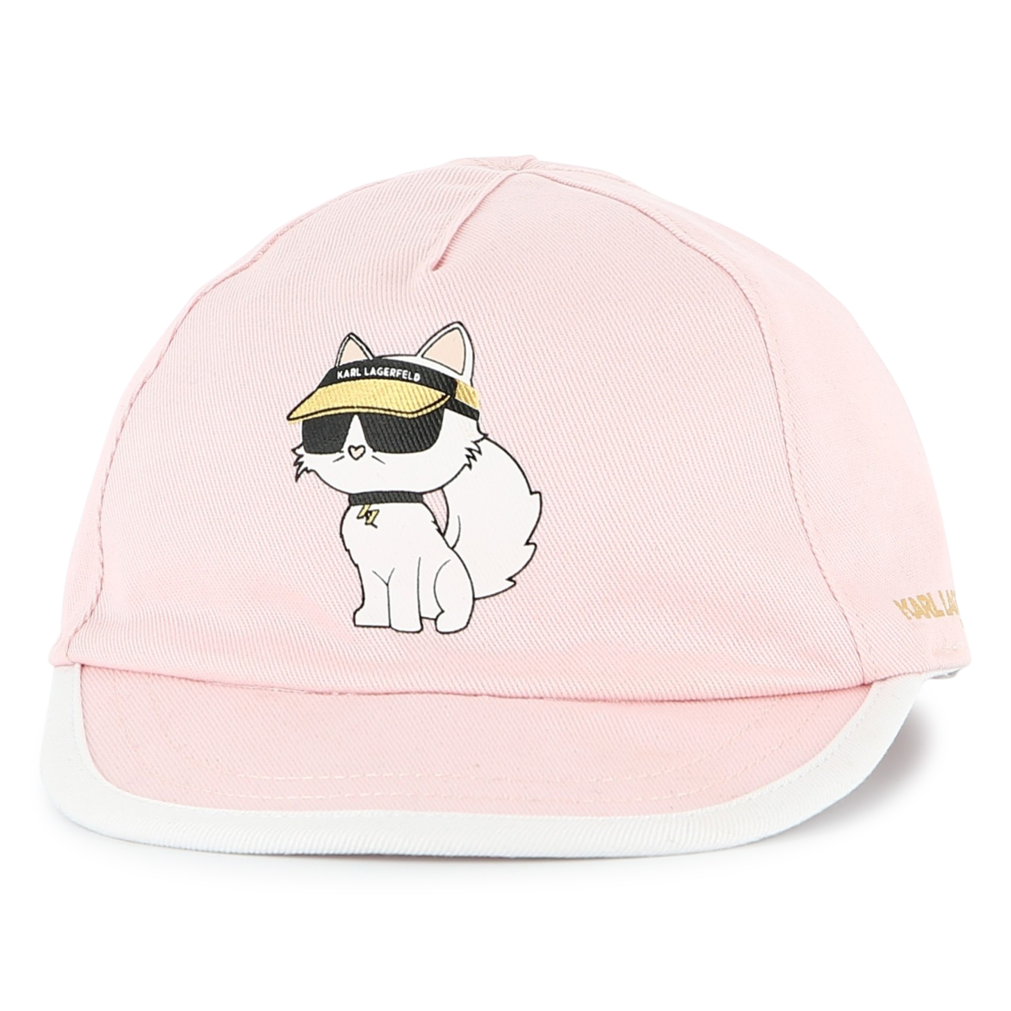 Gorra reversible de algodón KARL LARGERFELD KIDS para NIÑA