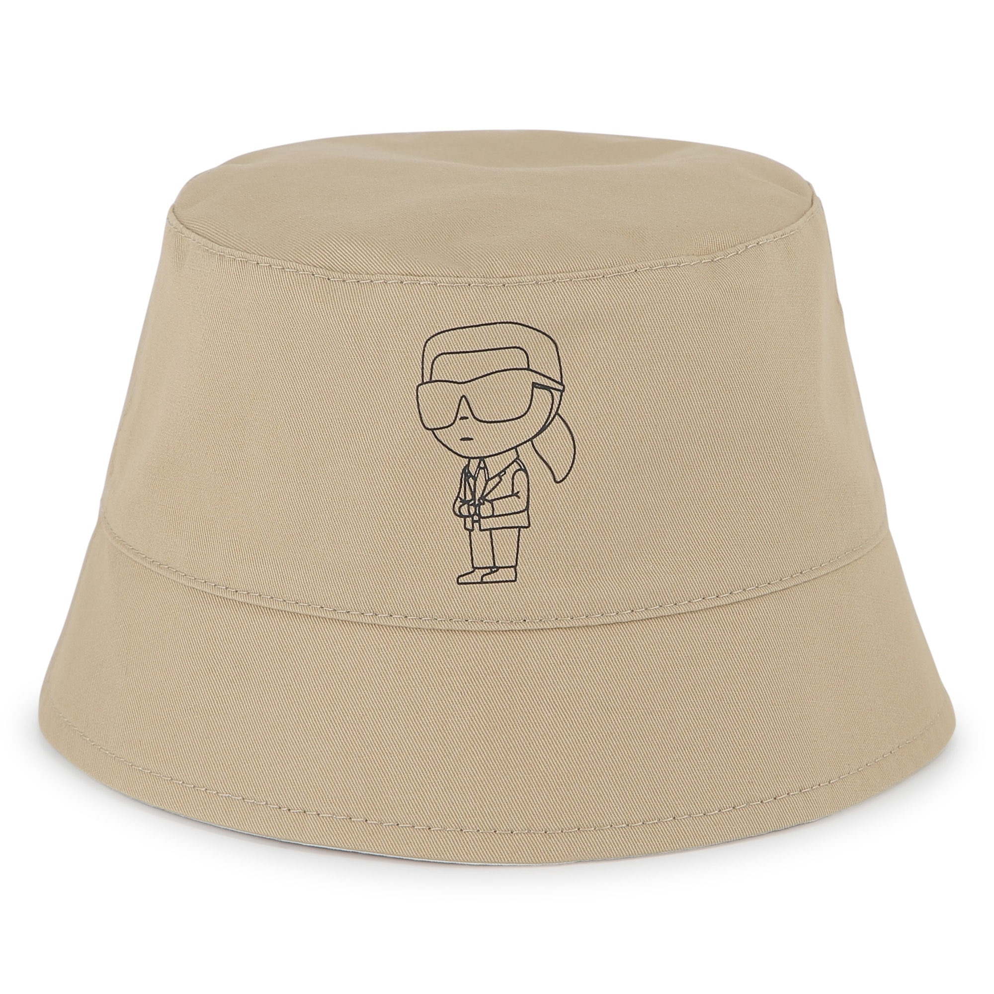 Reversible twill bucket hat KARL LAGERFELD KIDS for BOY