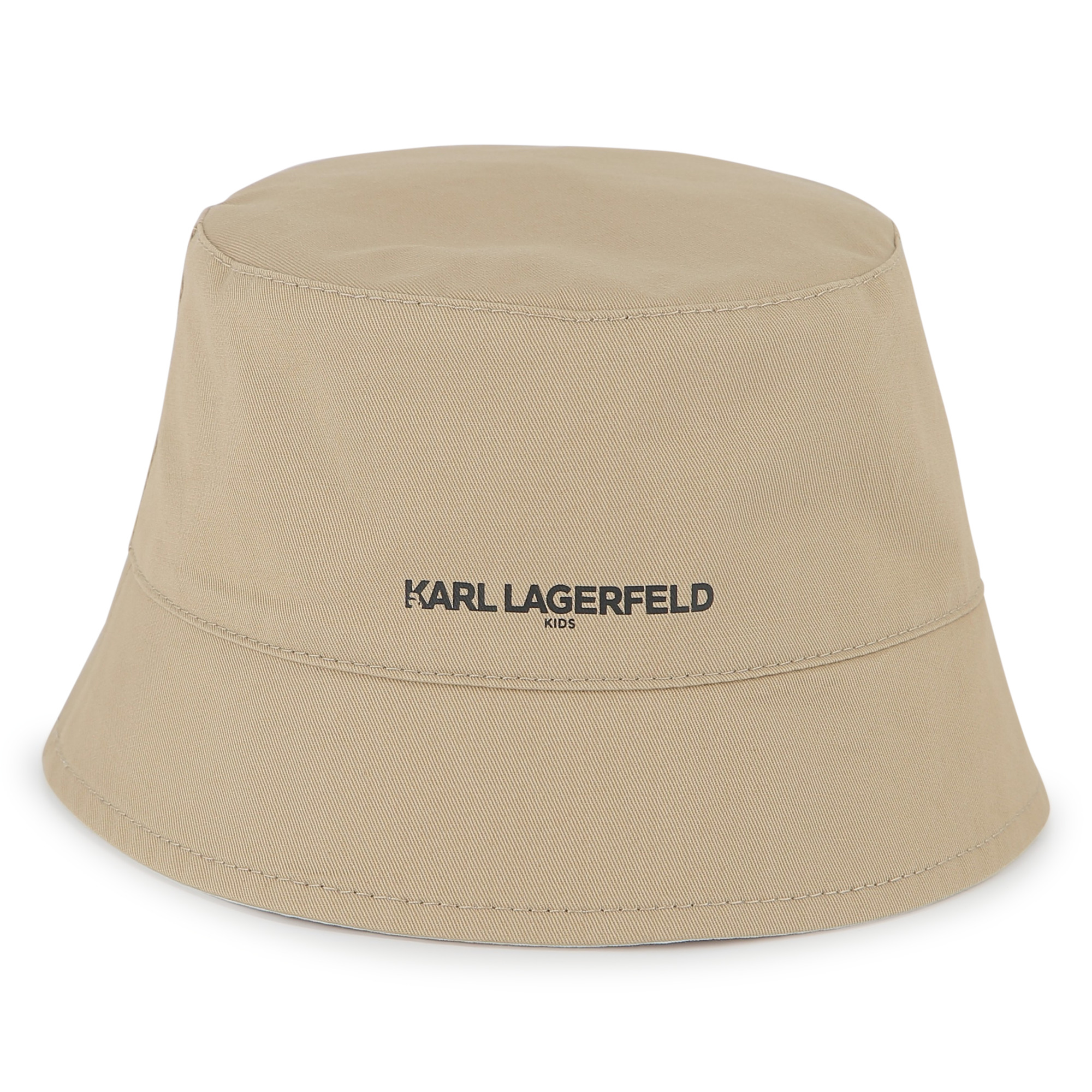 Reversible twill bucket hat KARL LAGERFELD KIDS for BOY