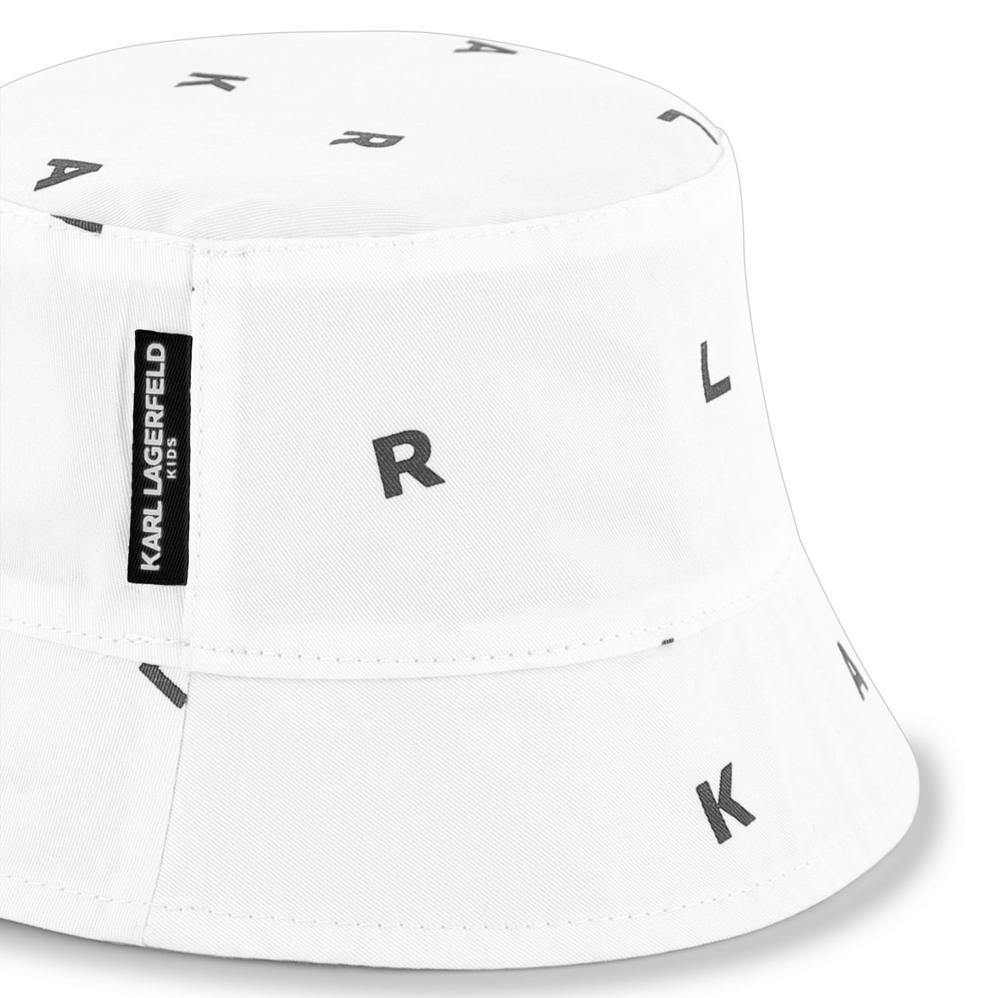 Reversible twill bucket hat KARL LAGERFELD KIDS for BOY