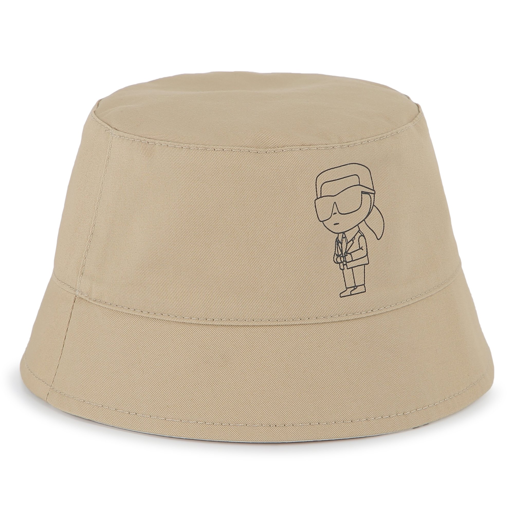 Reversible twill bucket hat KARL LAGERFELD KIDS for BOY